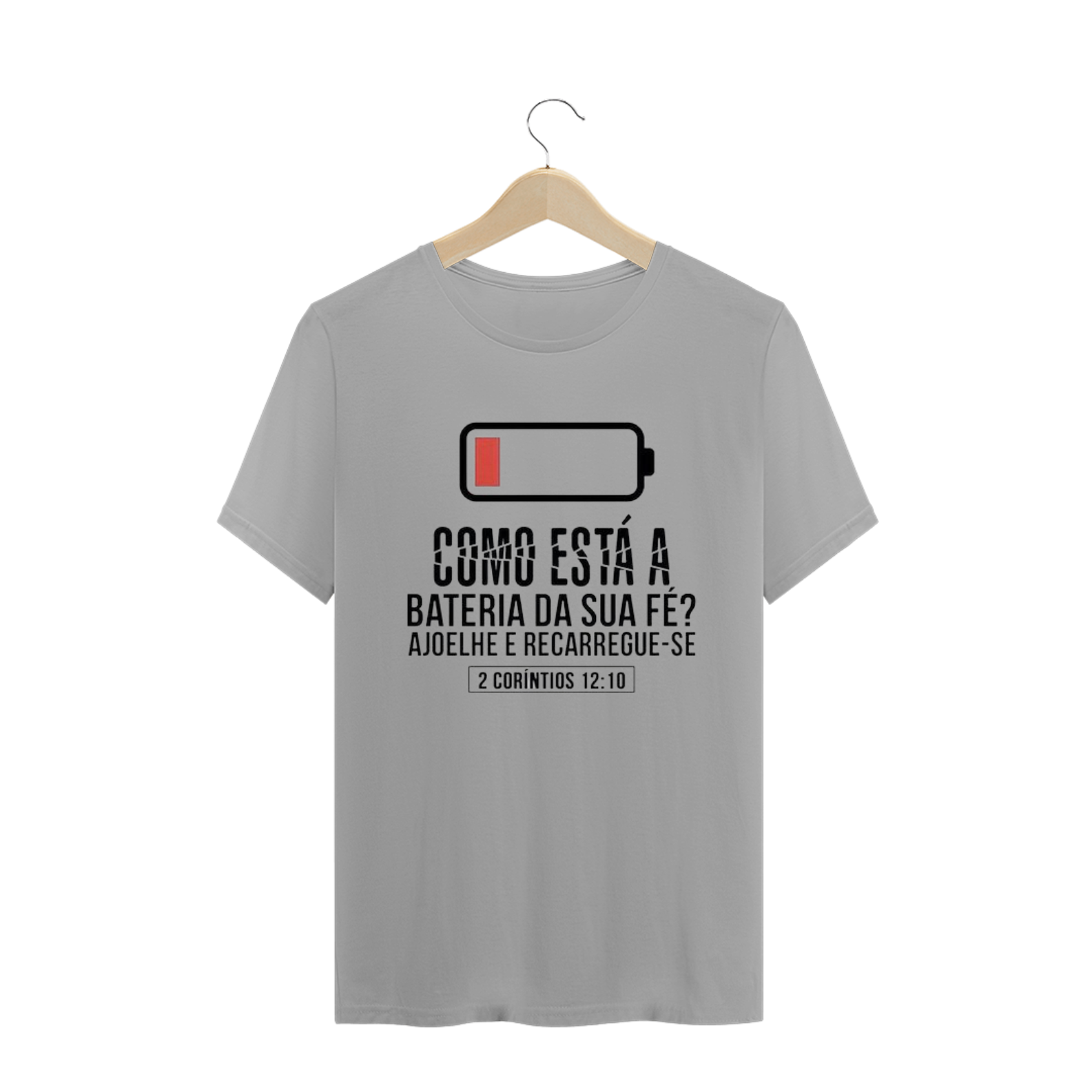 Nome do produto: Camiseta T-Shirt Gospel - Bateria da fé