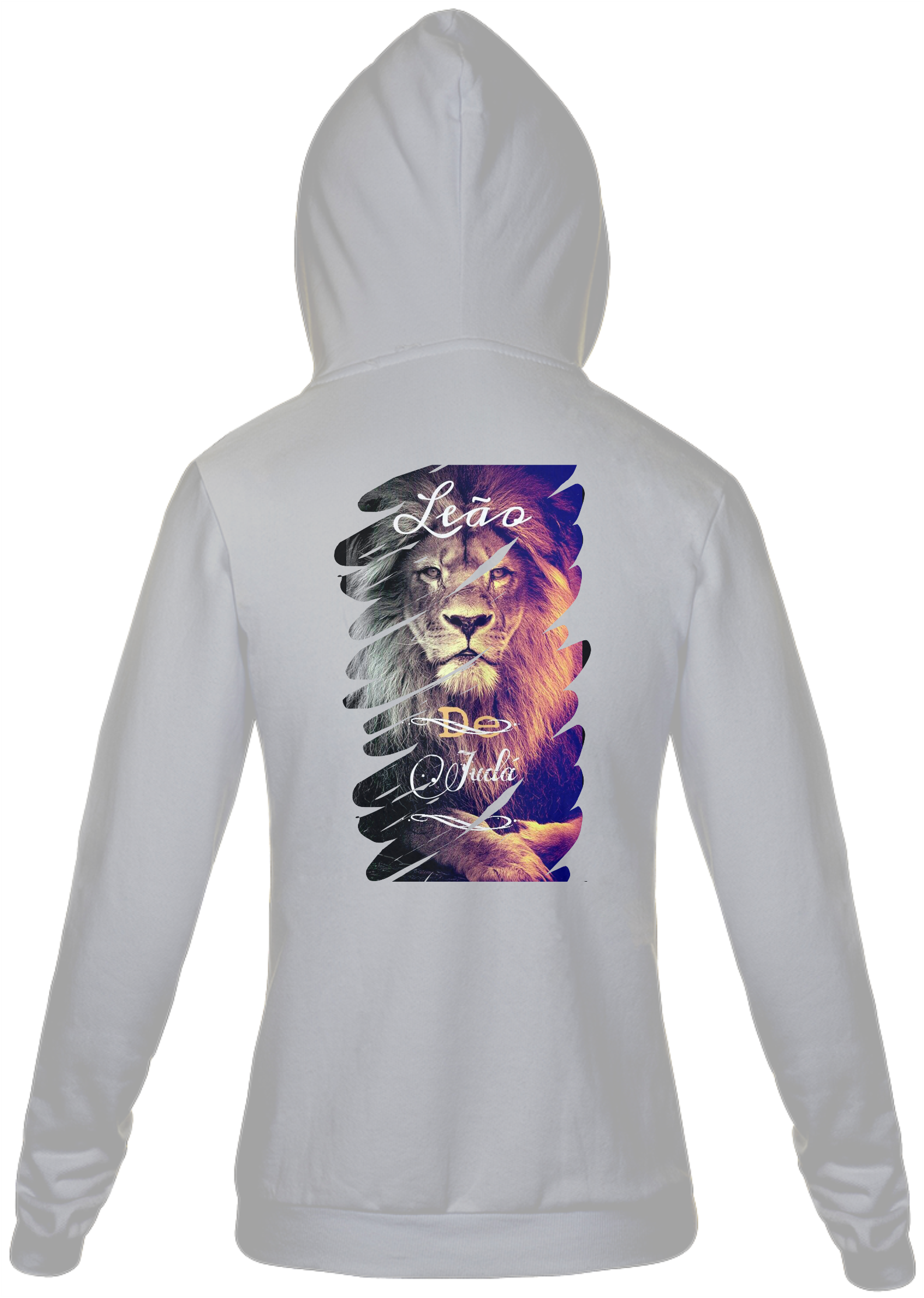 Nome do produto: Moletom Unissex com Ziper Gospel - Leão de Judá