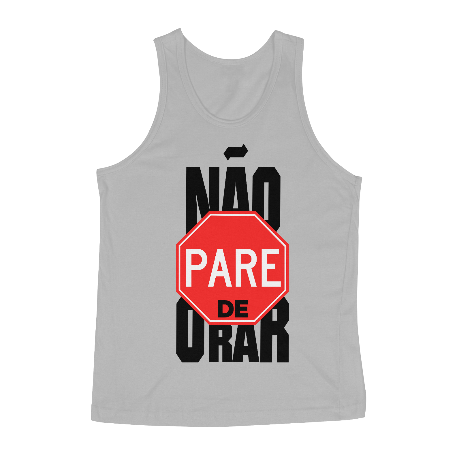 Nome do produto: Camisa Regata Gospel - Não Pare de Orar