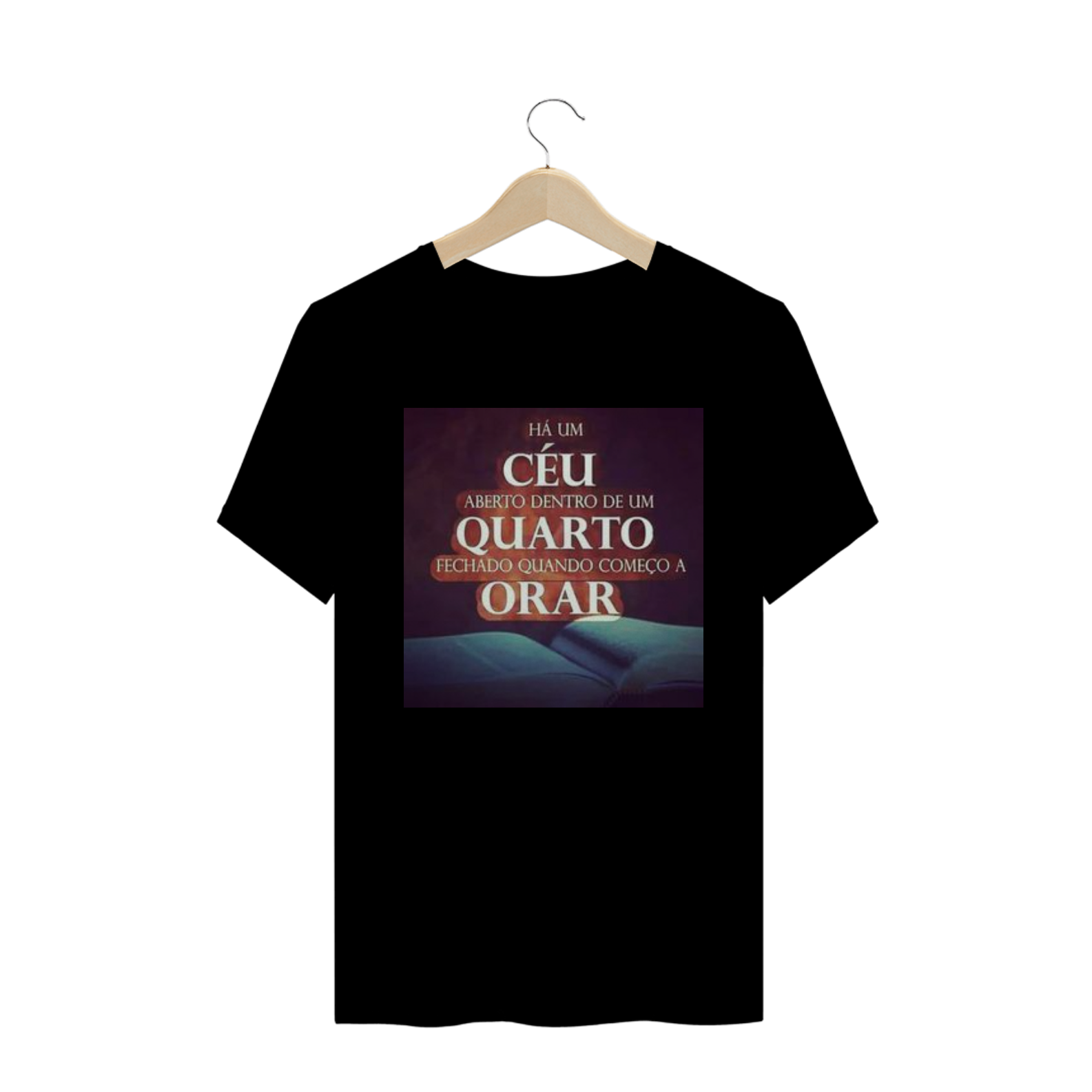 Nome do produto: Camiseta T-Shirt Gospel - Há um Céu