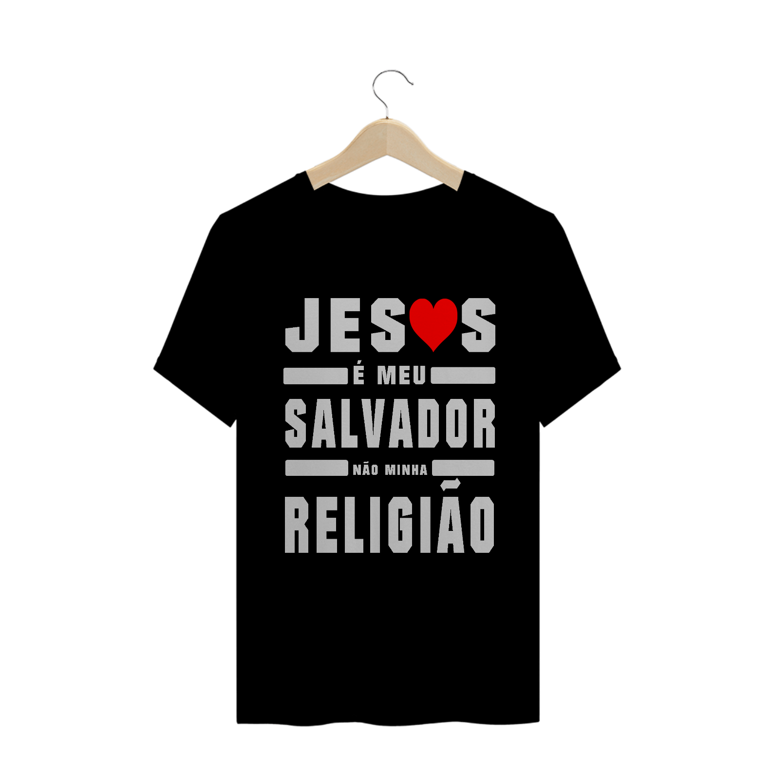 Nome do produto: Camiseta T-Shirt Gospel - Jesus o Salvador