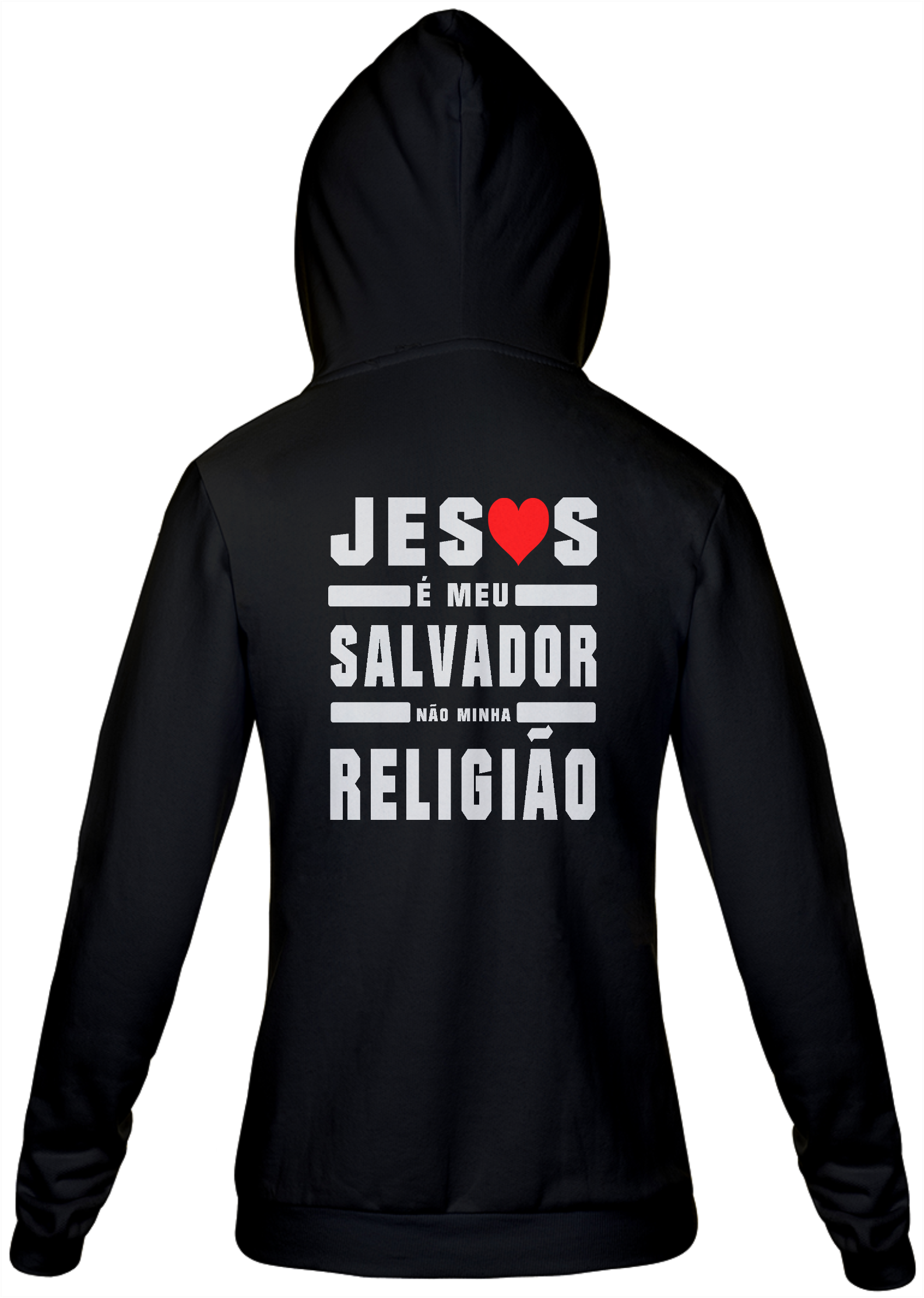 Nome do produto: Moletom Unissex Com Ziper - Jesus é meu Salvador