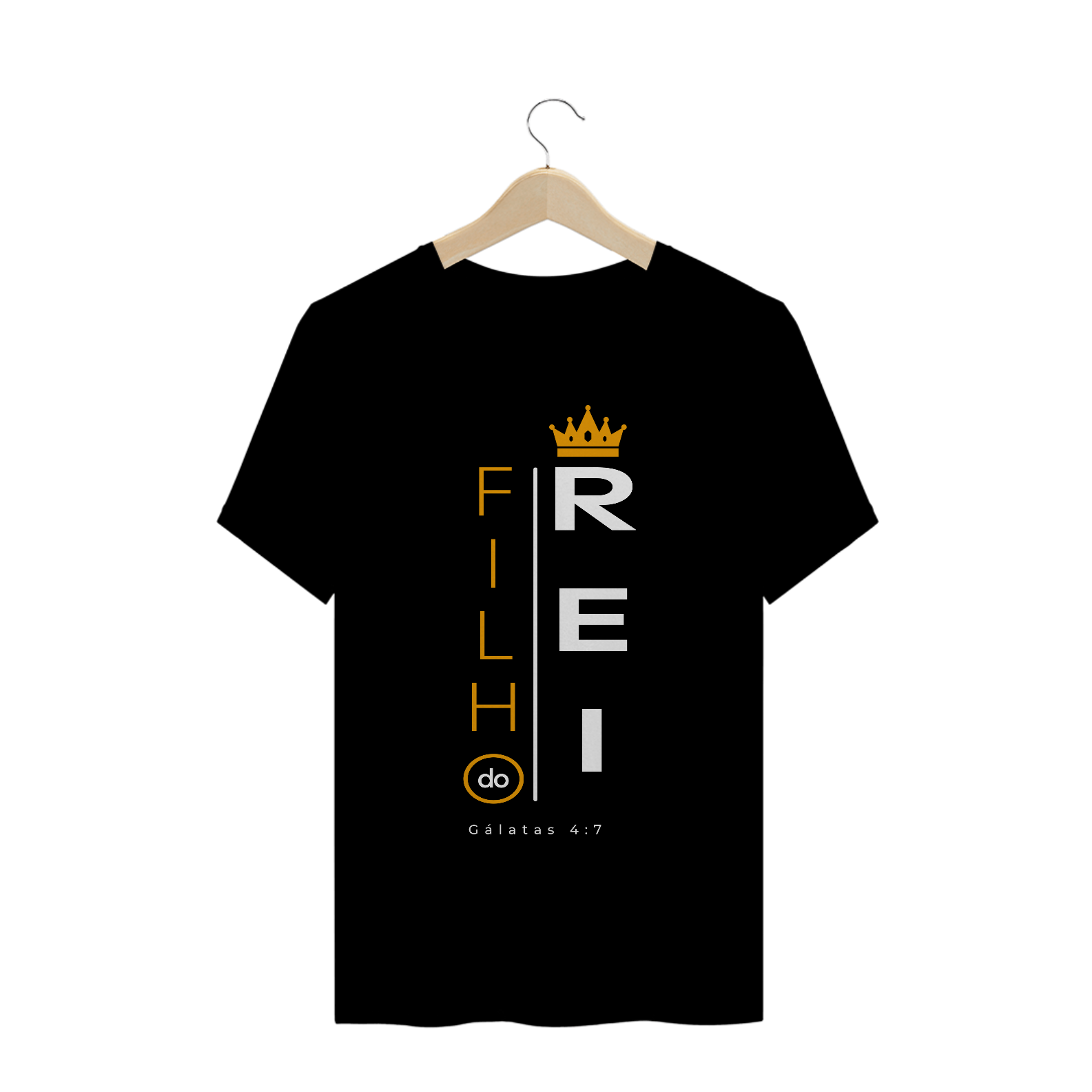 Nome do produto: Camiseta T-Shirt Gospel - Filho do Rei