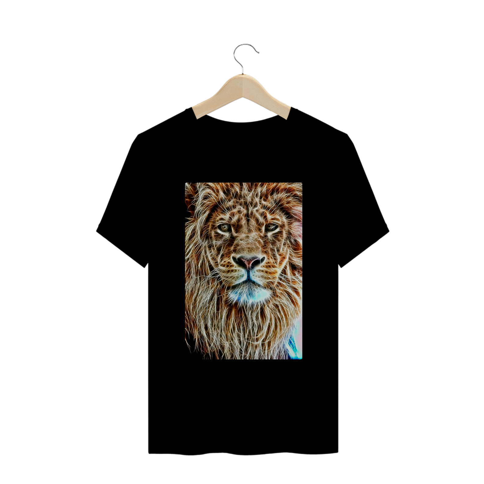 Nome do produto: Camiseta T-Shirt Gospel - Leão Dourado