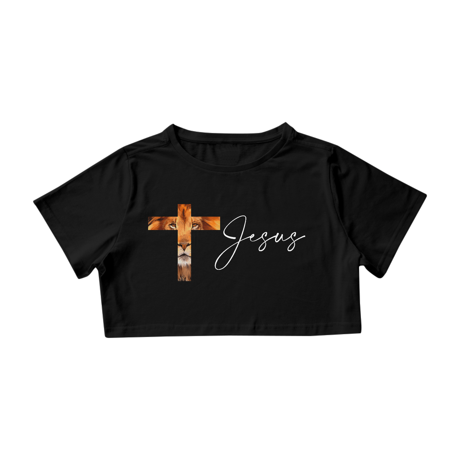 Nome do produto: Camisa Cropped Gospel - Jesus