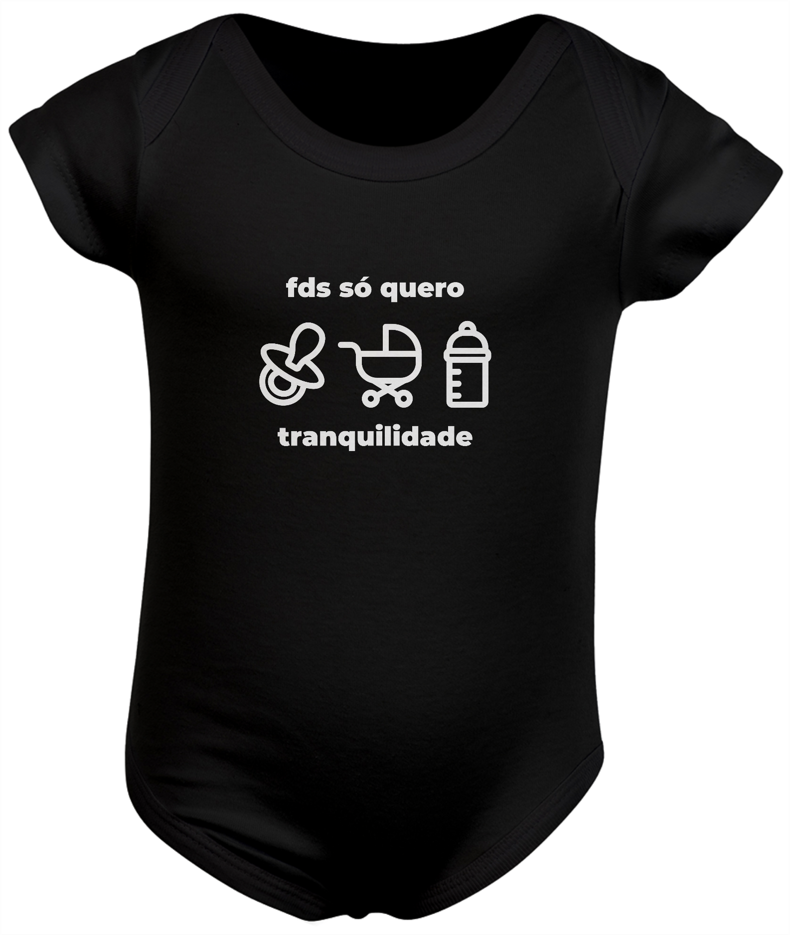 Nome do produto: Body Infantil - FDS Tranquilo