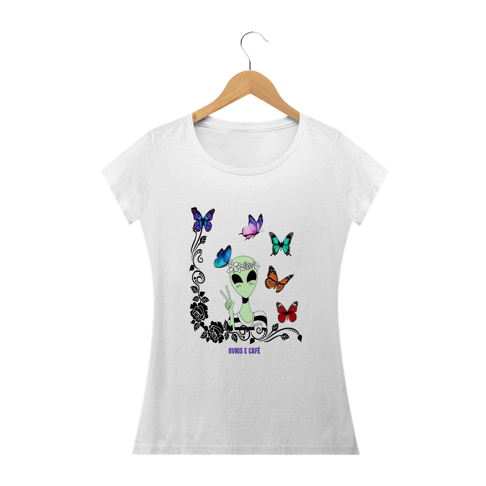 Nome do produto: Camisa Aliens e Flores 