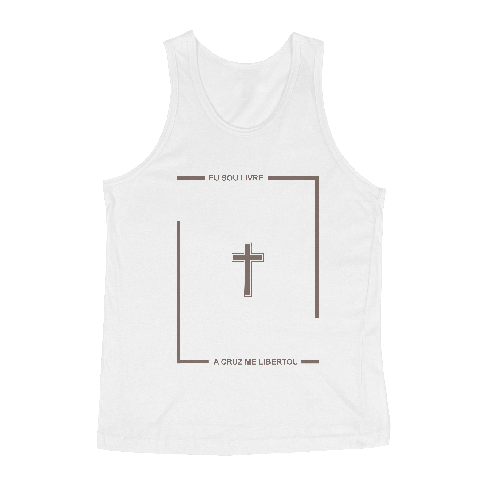 Nome do produto: REGATA - SOU LIVRE BRANCA