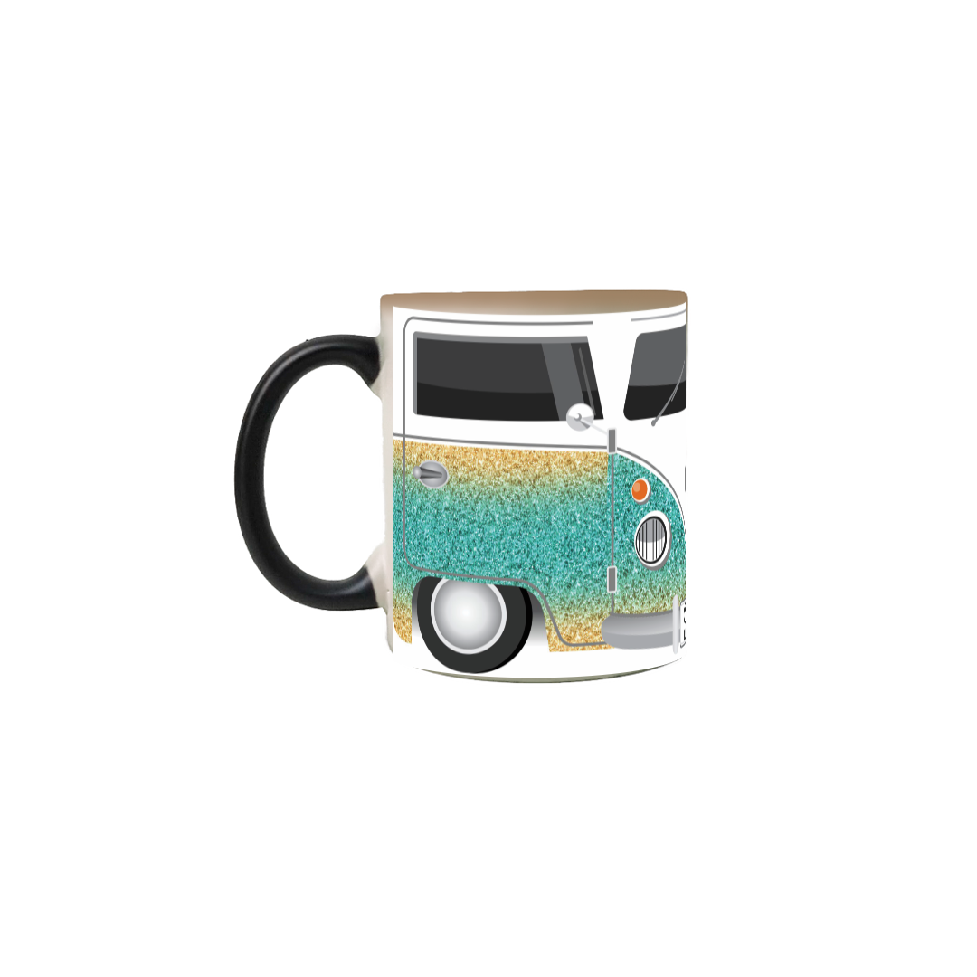 Nome do produto: KOMBI  2 - Caneca Mágica-COM DEUS TUDO É POSSÍVEL