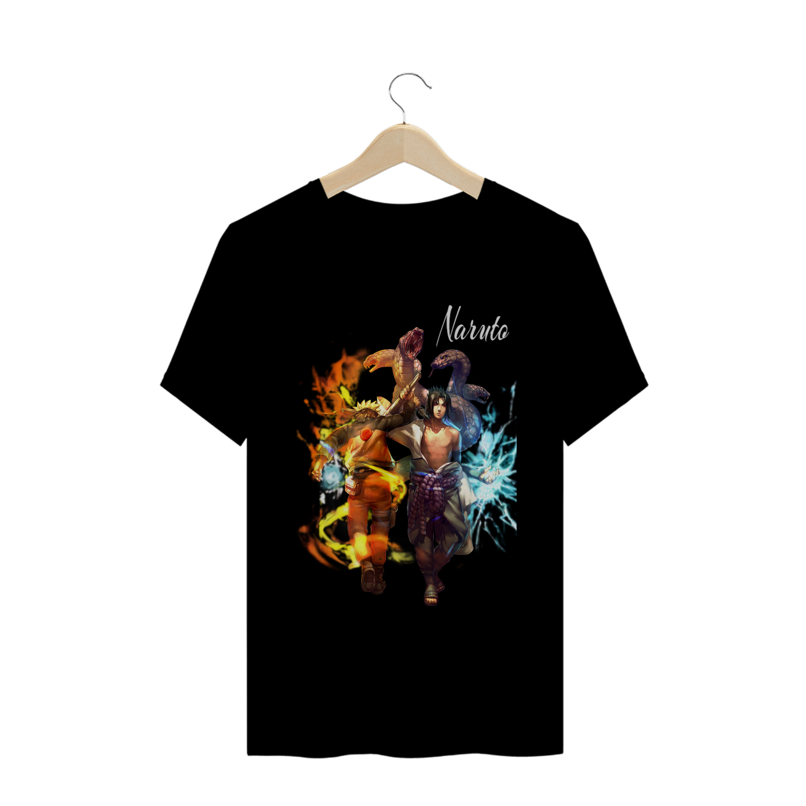 Nome do produto: Camisa naruto e sasuke