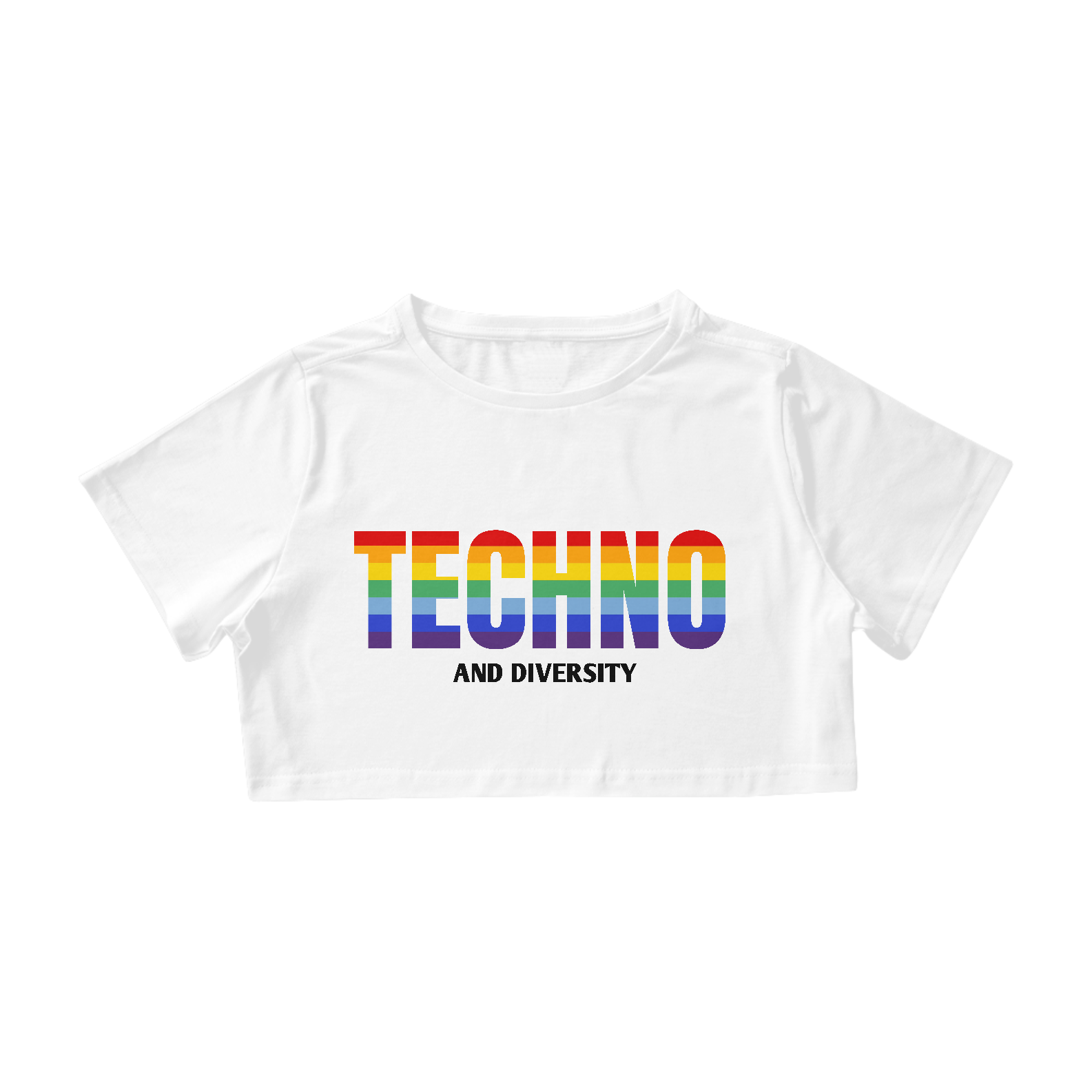 Nome do produto: Cropped Branco Techno Diversity
