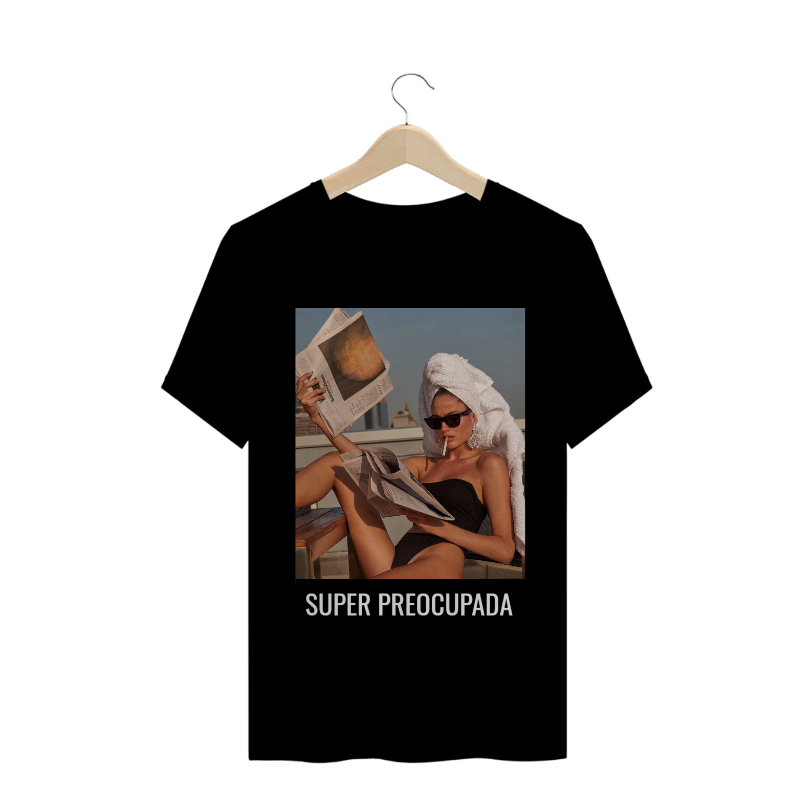Nome do produto: Camiseta Super Preocupada Unisex