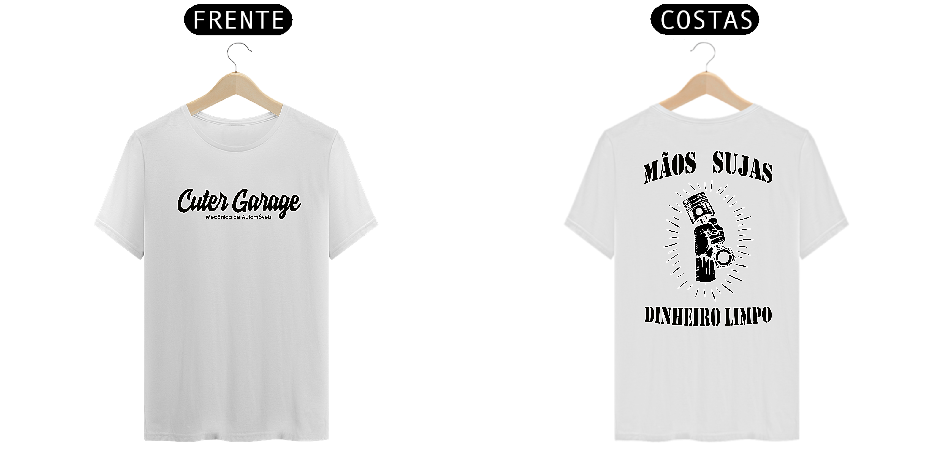 Nome do produto: Camiseta Mãos Sujas Dinheiro Limpo