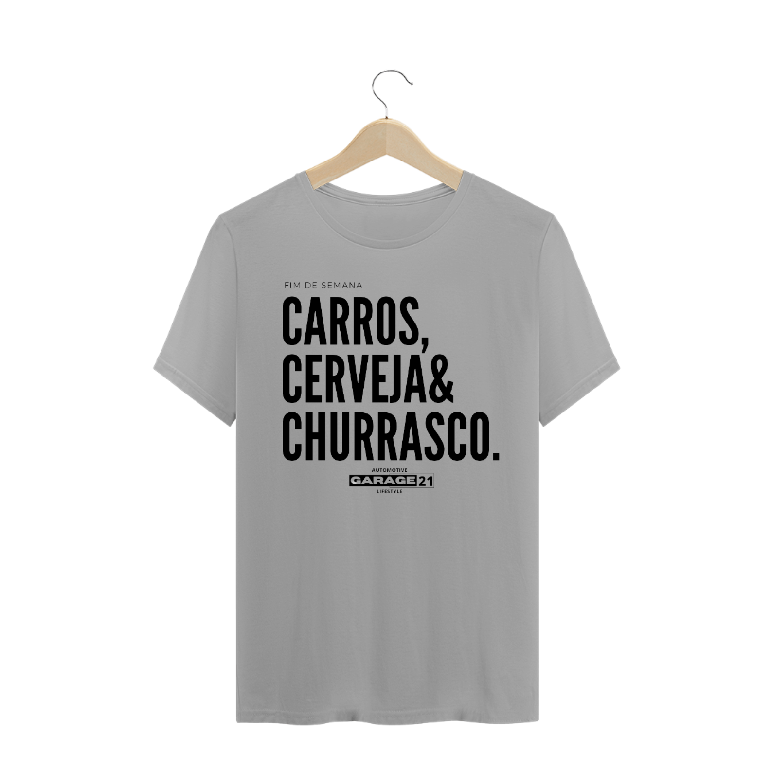 Nome do produto: Camisa Carros, cerveja & churrasco