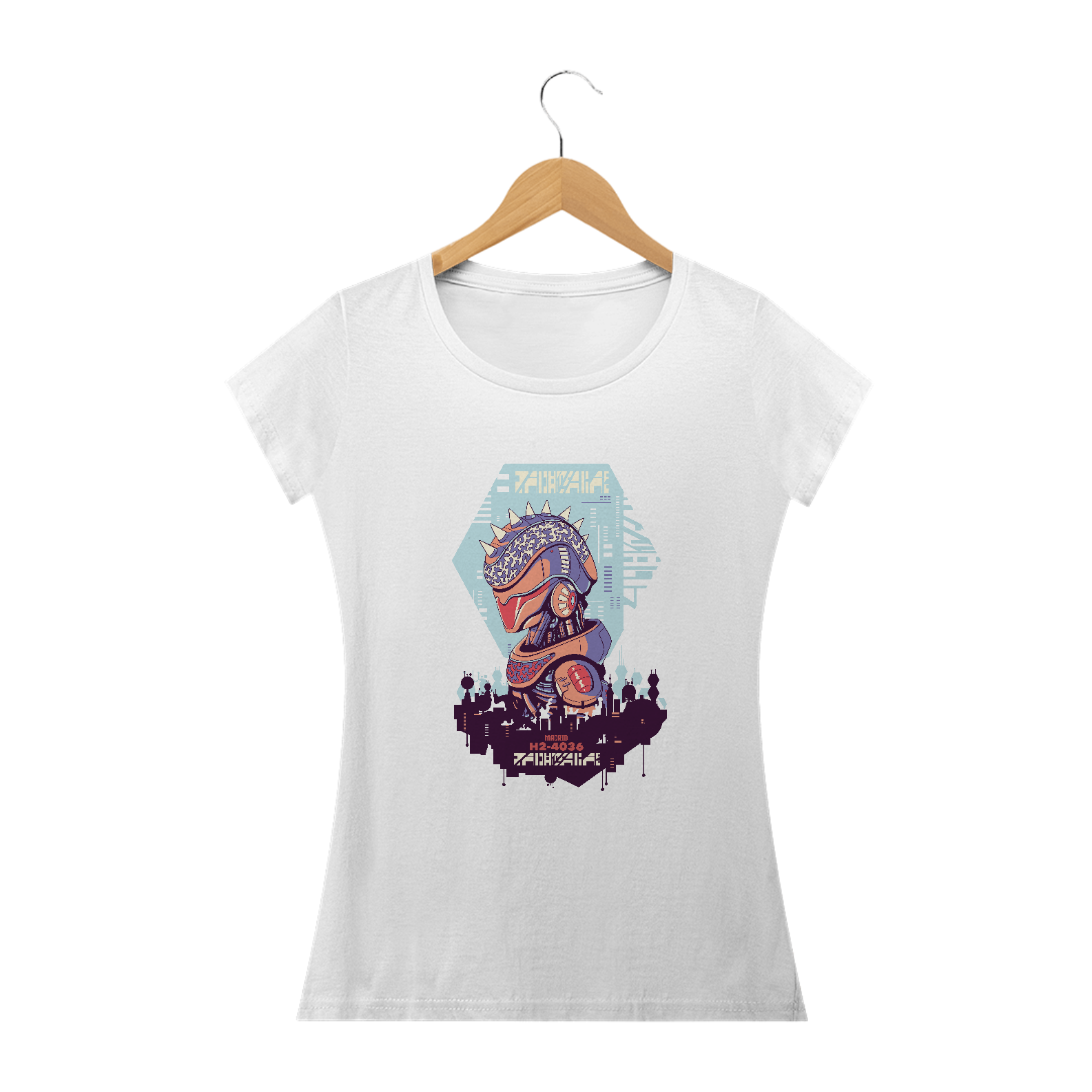 Nome do produto: Camiseta Cyberpunk Madrid
