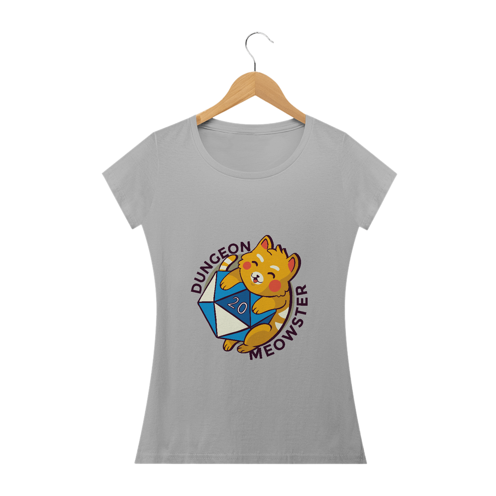 Nome do produto: Camiseta feminina Dungeon Meowster