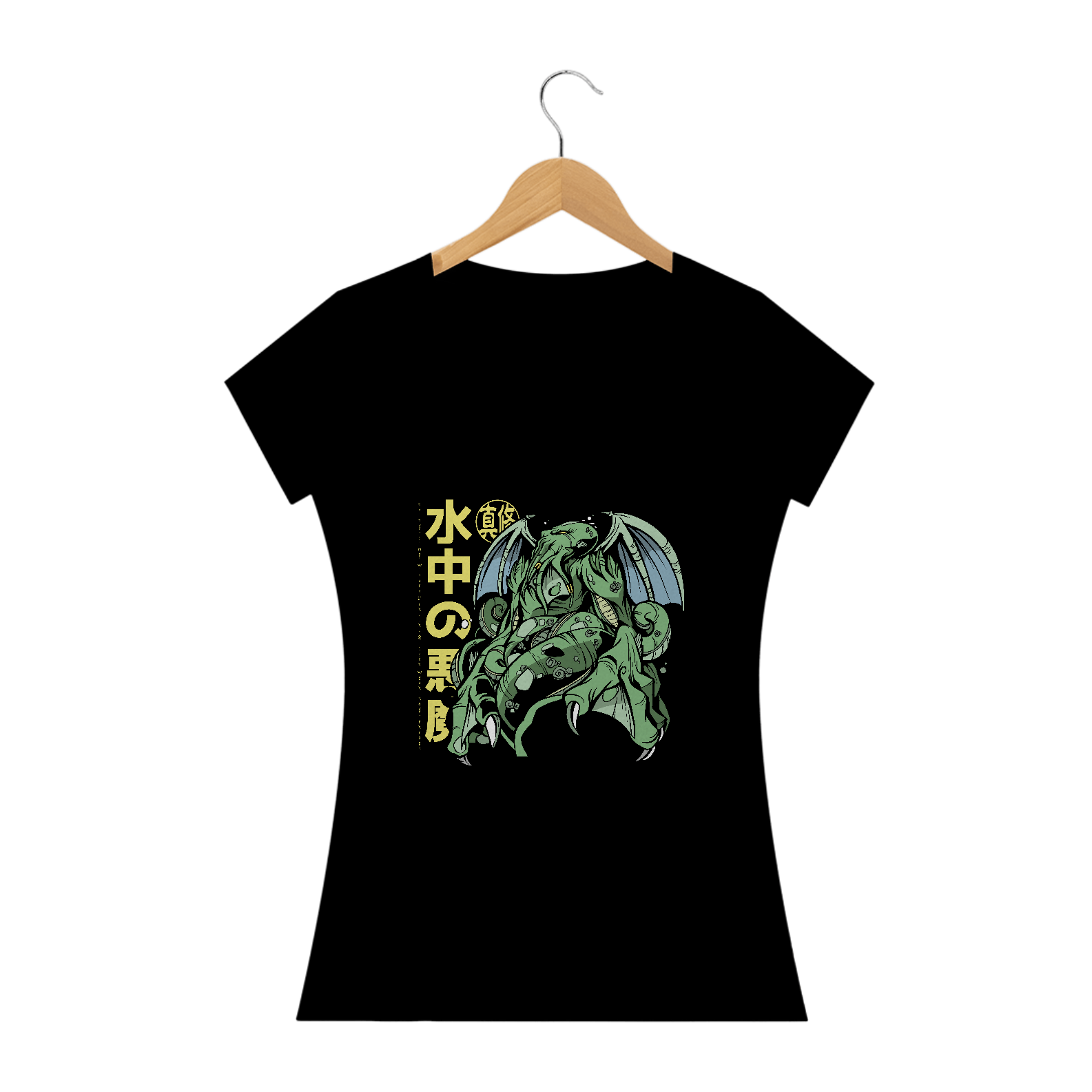 Nome do produto: Camiseta feminina Cthulhu