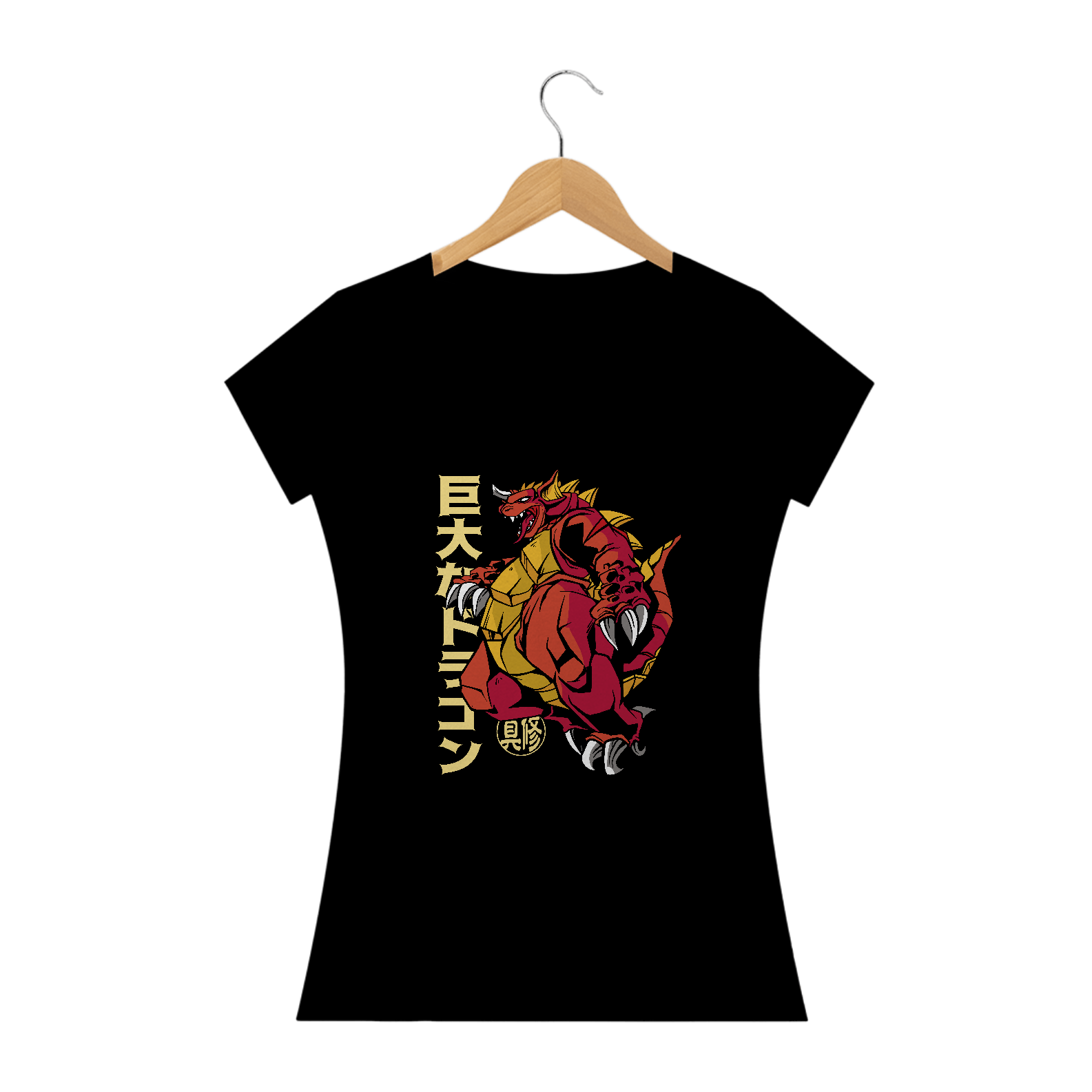 Nome do produto: Camiseta feminina Kaiju Red Dragon