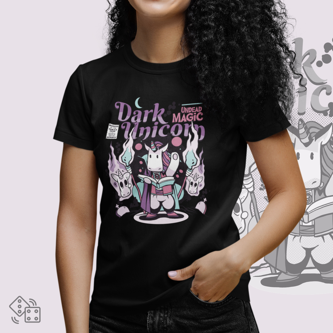 Nome do produto: Camiseta Dark Unicorn [Baby Long]