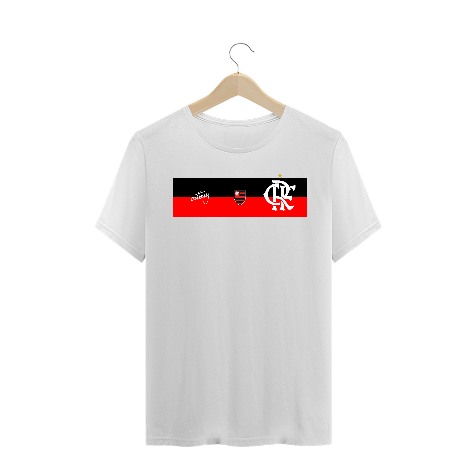 Nome do produto: Camisa Flamengo Branca Peito