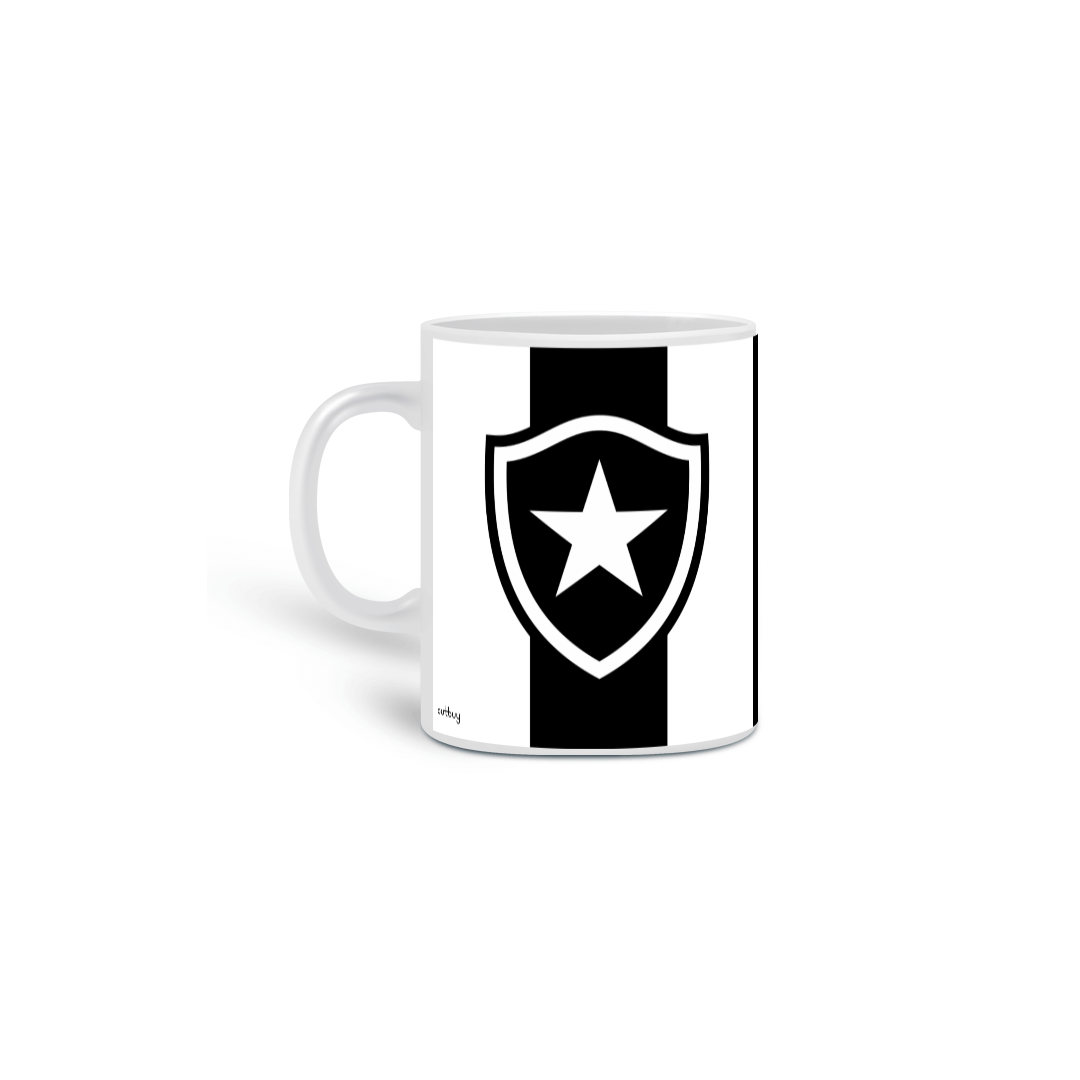 Nome do produto: Caneca Botafogo - Camisa 7 Listrada