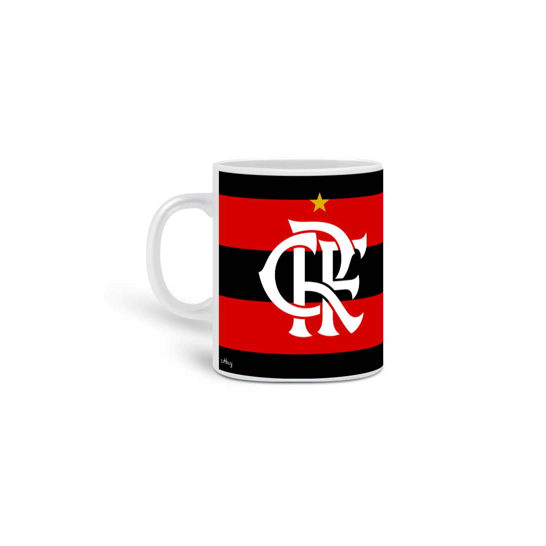 Nome do produto: Caneca Flamengo Camisa 10 Titular Listrada