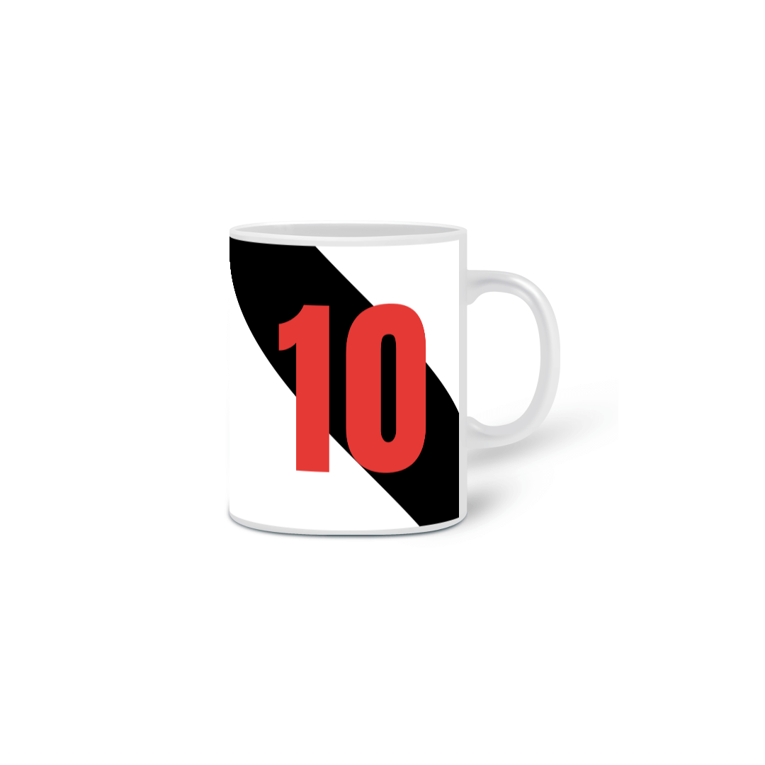 Nome do produto: Caneca Vasco da Gama - Camisa 10 Branca