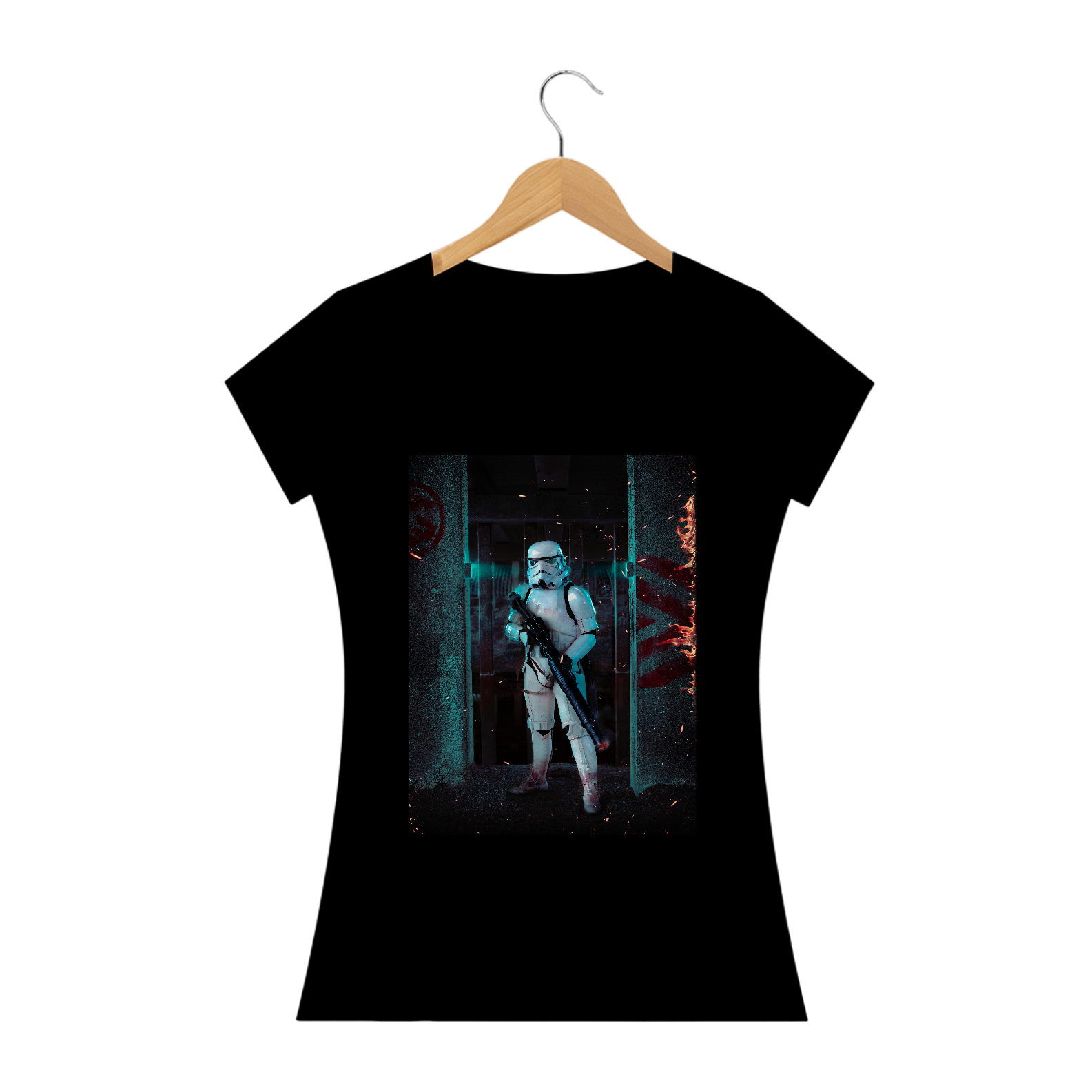 Nome do produto: BLUSA FEMININA STORMTROOPER STAR WARS - QUALITY