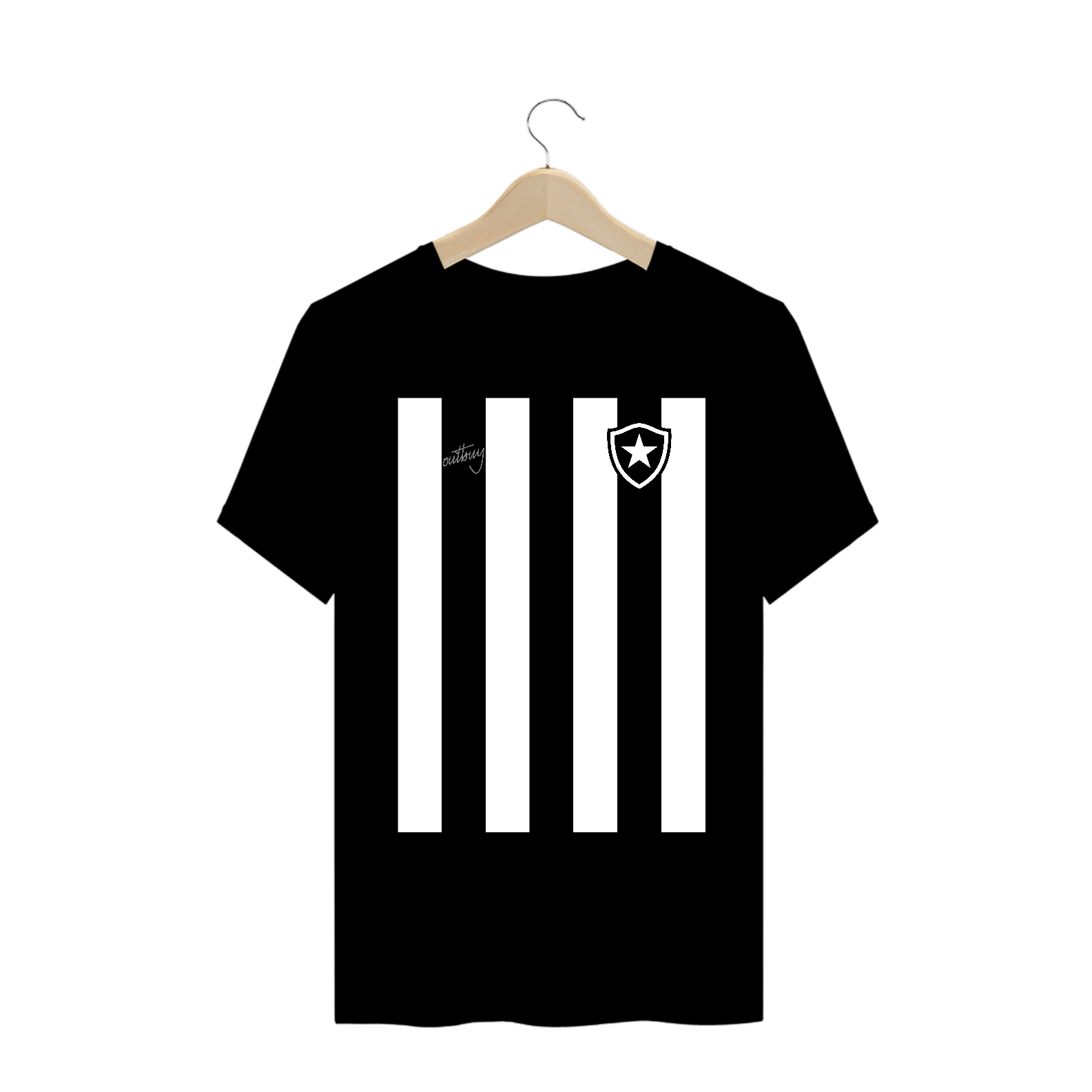 Nome do produto: Camisa Botafogo Listras Brancas