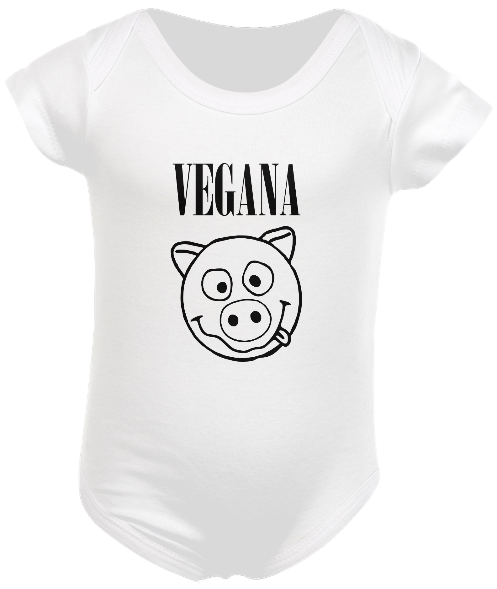 Nome do produto: Body bebê VEGANA