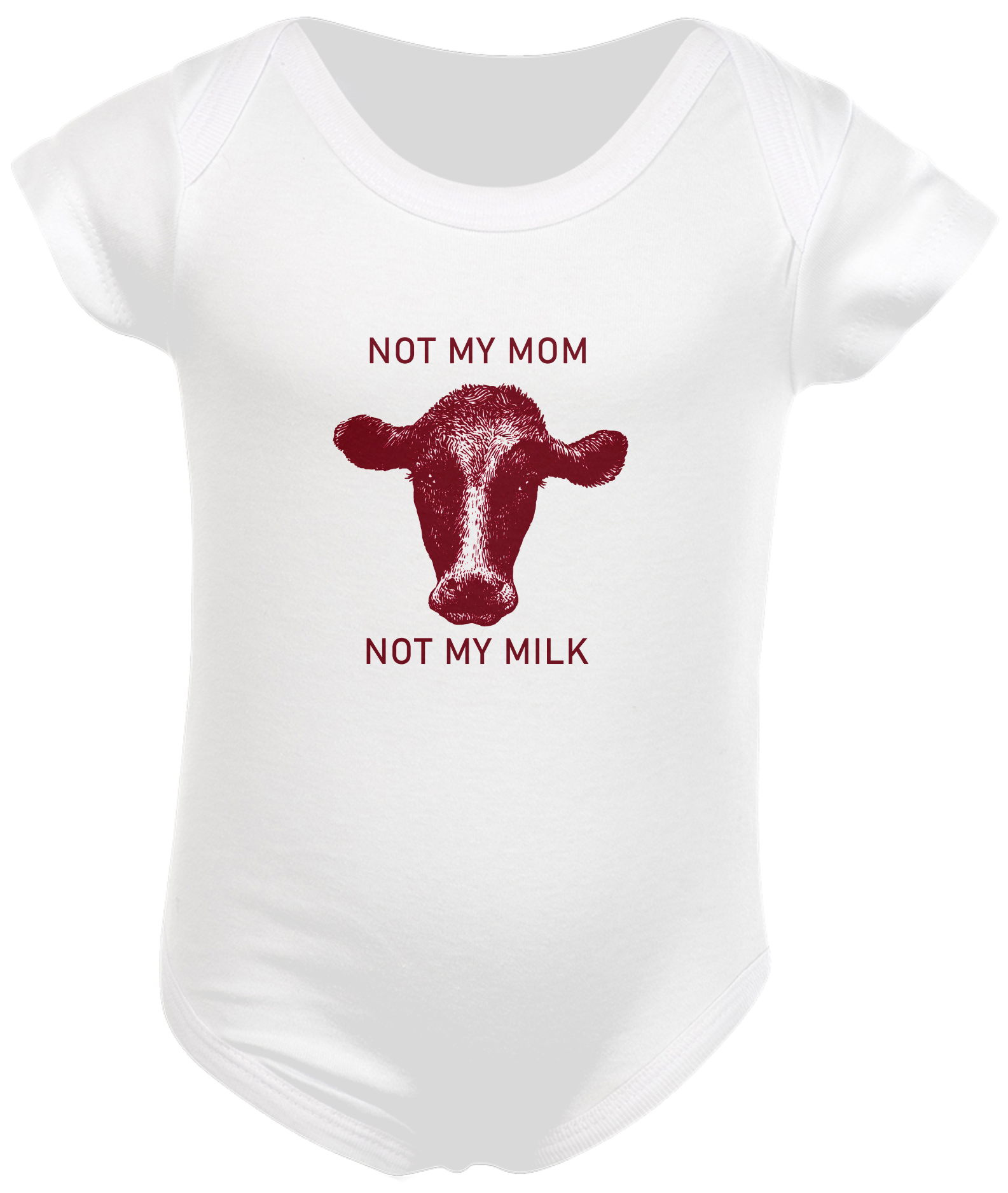 Nome do produto: Body bebê NOT MY MOM, NOT MY MILK