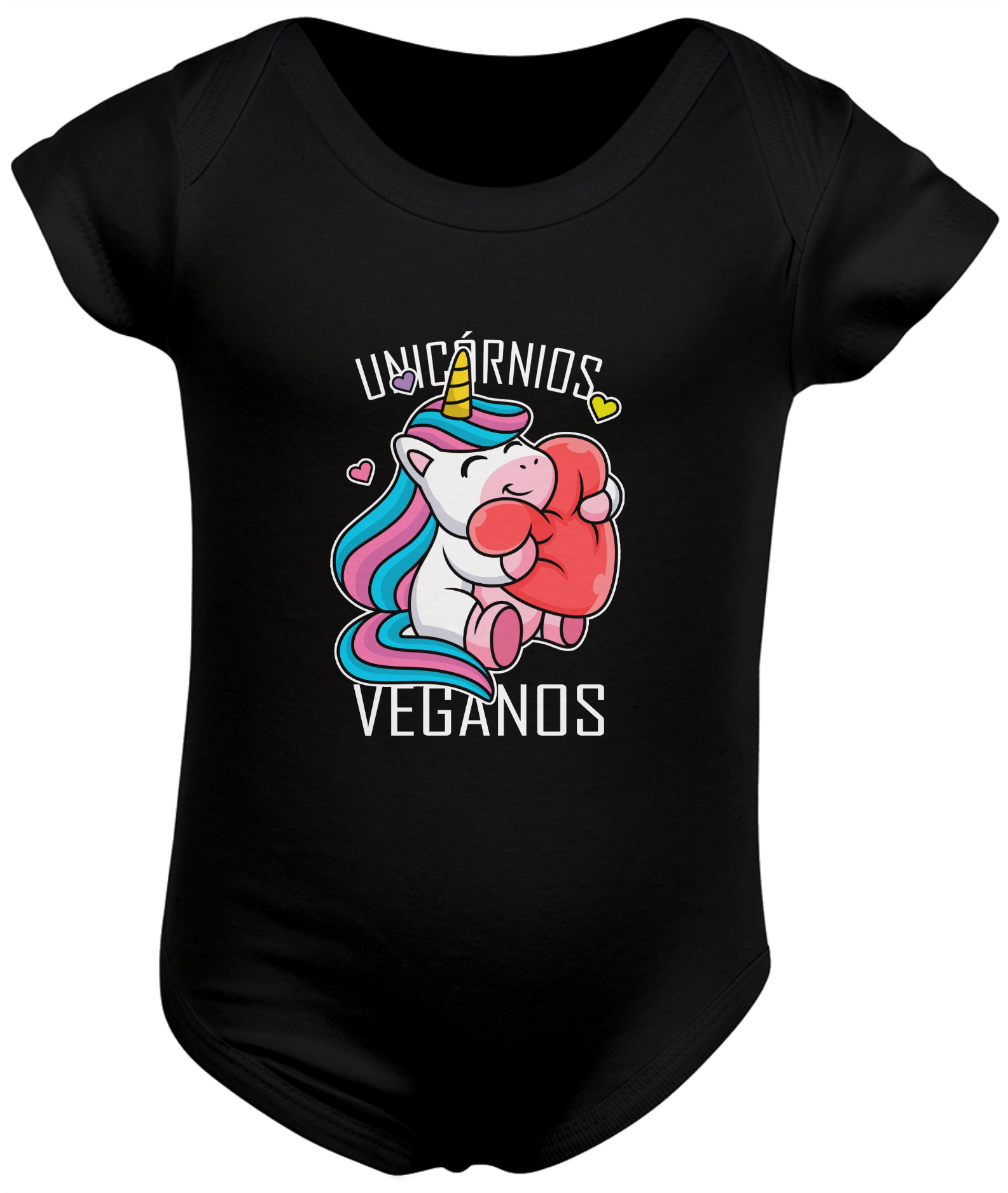 Nome do produto: Body bebê Unicórnios veganos