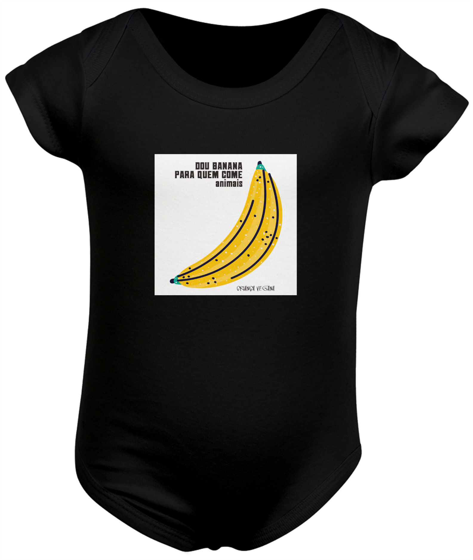 Nome do produto: Body bebê Dou banana para quem come animais