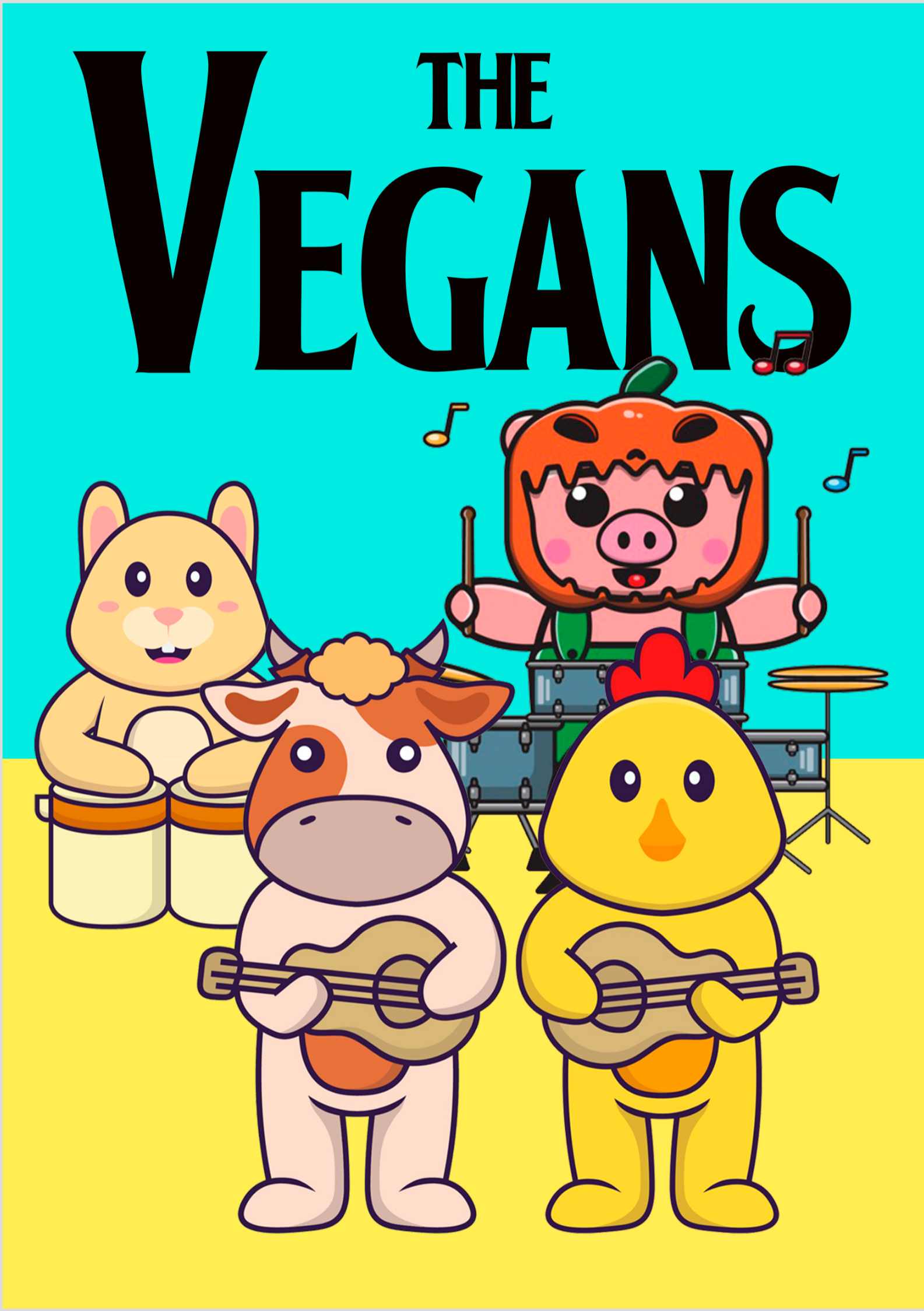 Nome do produto: Poster  A3 The Vegans