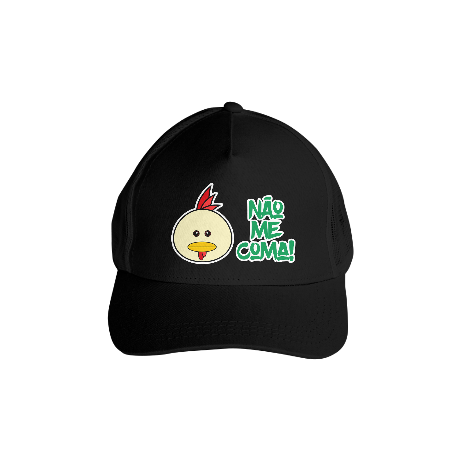 Nome do produto: Boné Não me coma - franguinho.