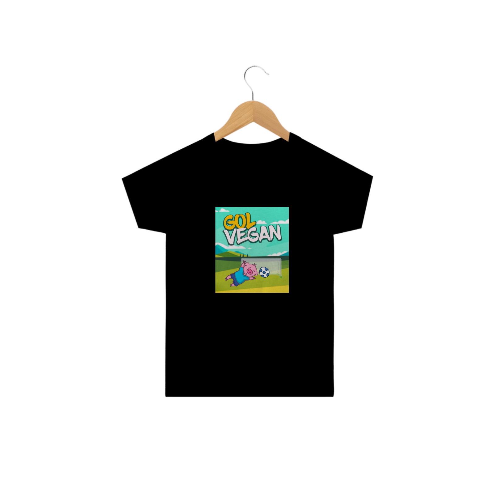 Nome do produto: Camiseta Gol Vegan. Tam: 2 ao 14.