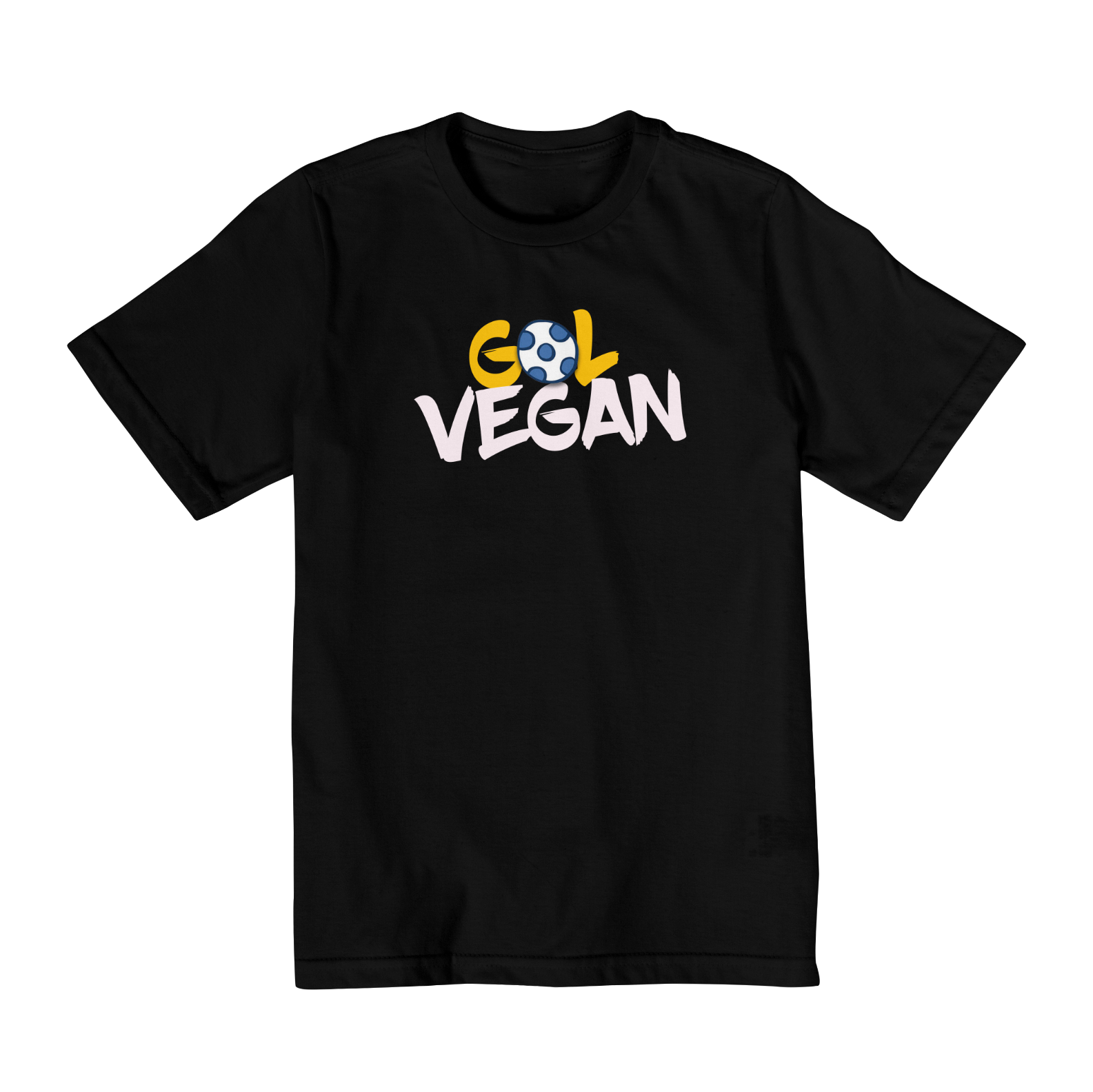 Nome do produto: Camiseta Gol vegan. Tam: 2, 4, 6 e 8.