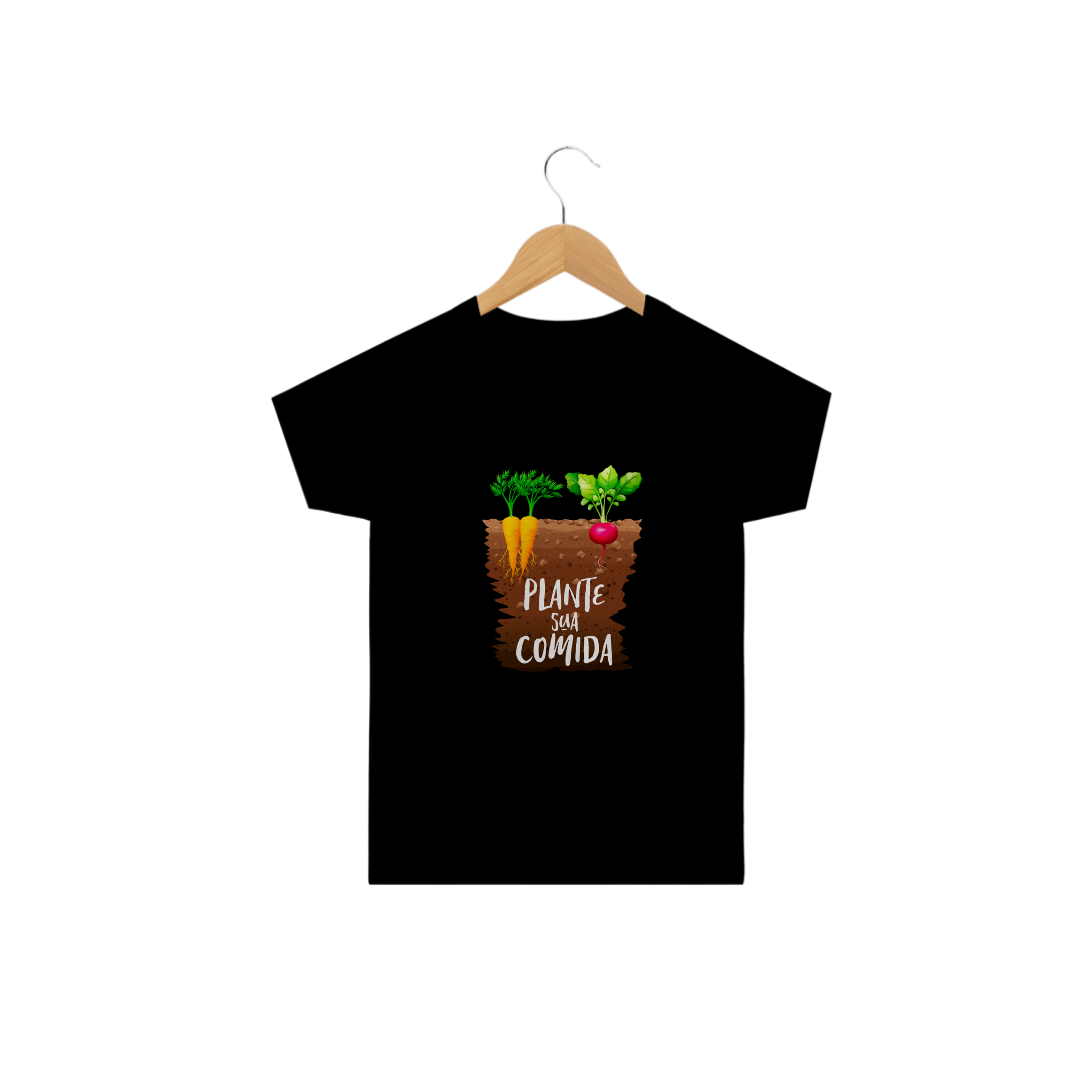 Nome do produto: Camiseta Plante sua comida. Tam: 2 a 14