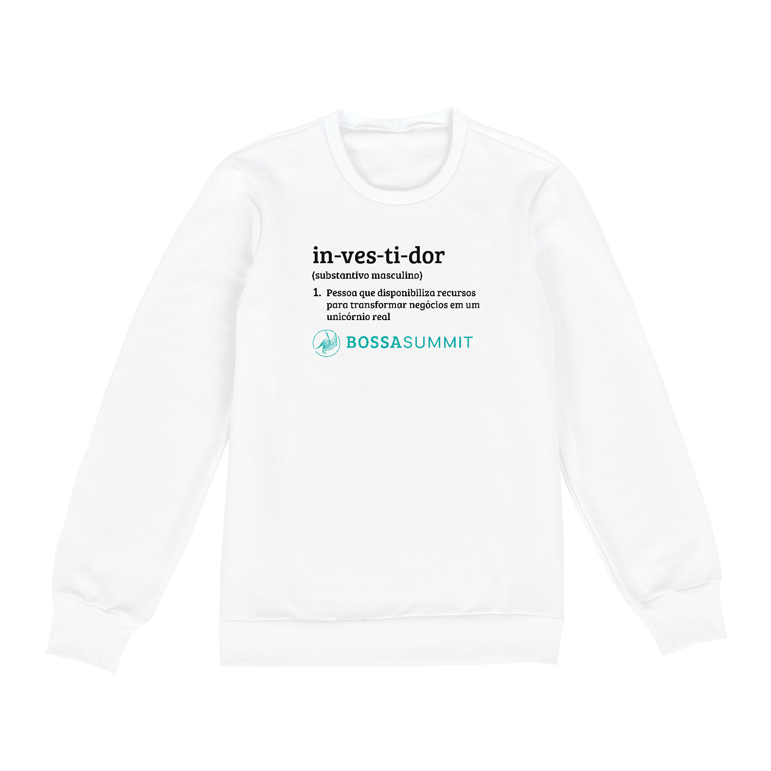 Nome do produto: Moletom Fechado - in-ves-ti-dor