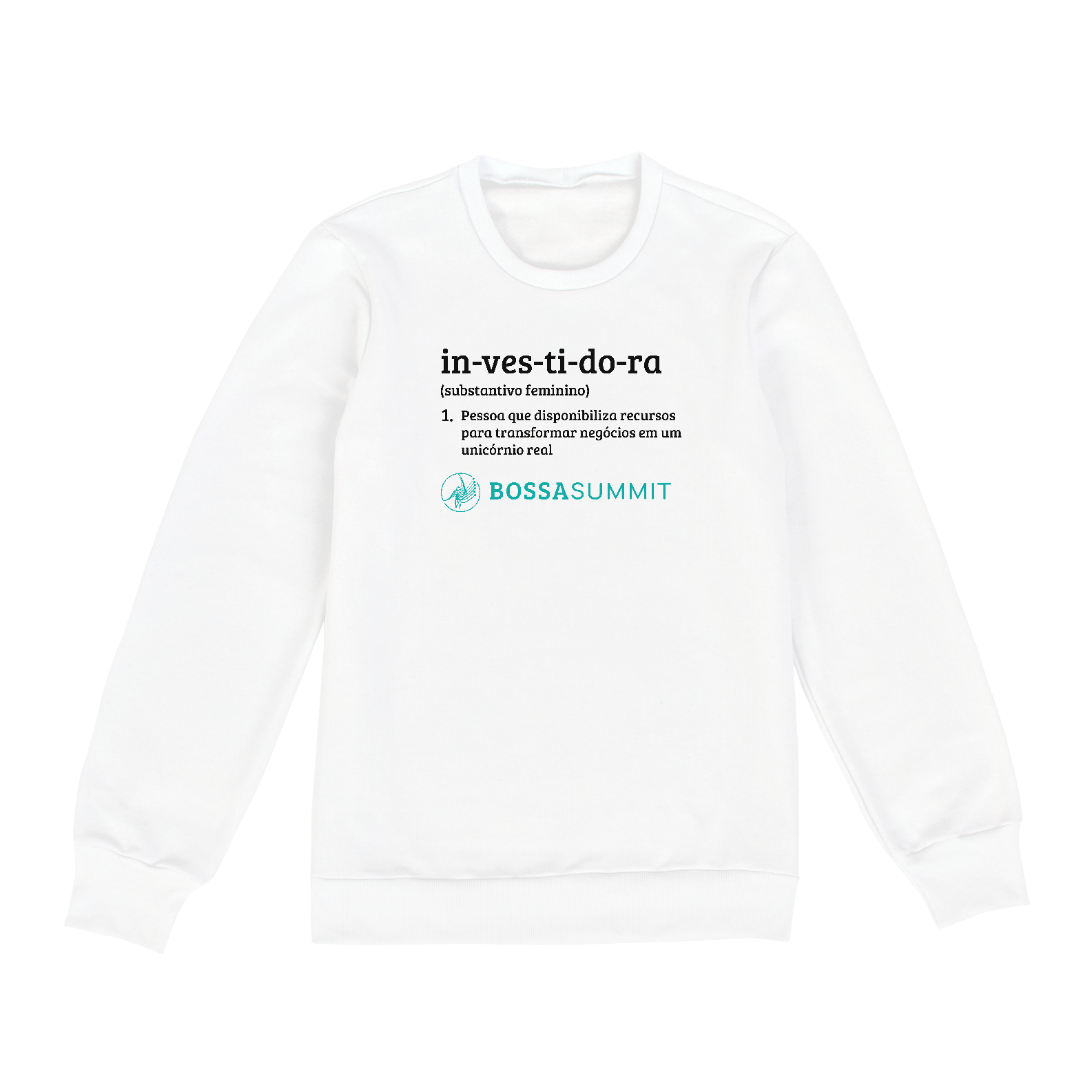 Nome do produto: Moletom Fechado - in-ves-ti-do-ra