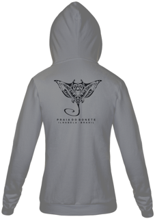 Moletom com zíper Arraia Preta