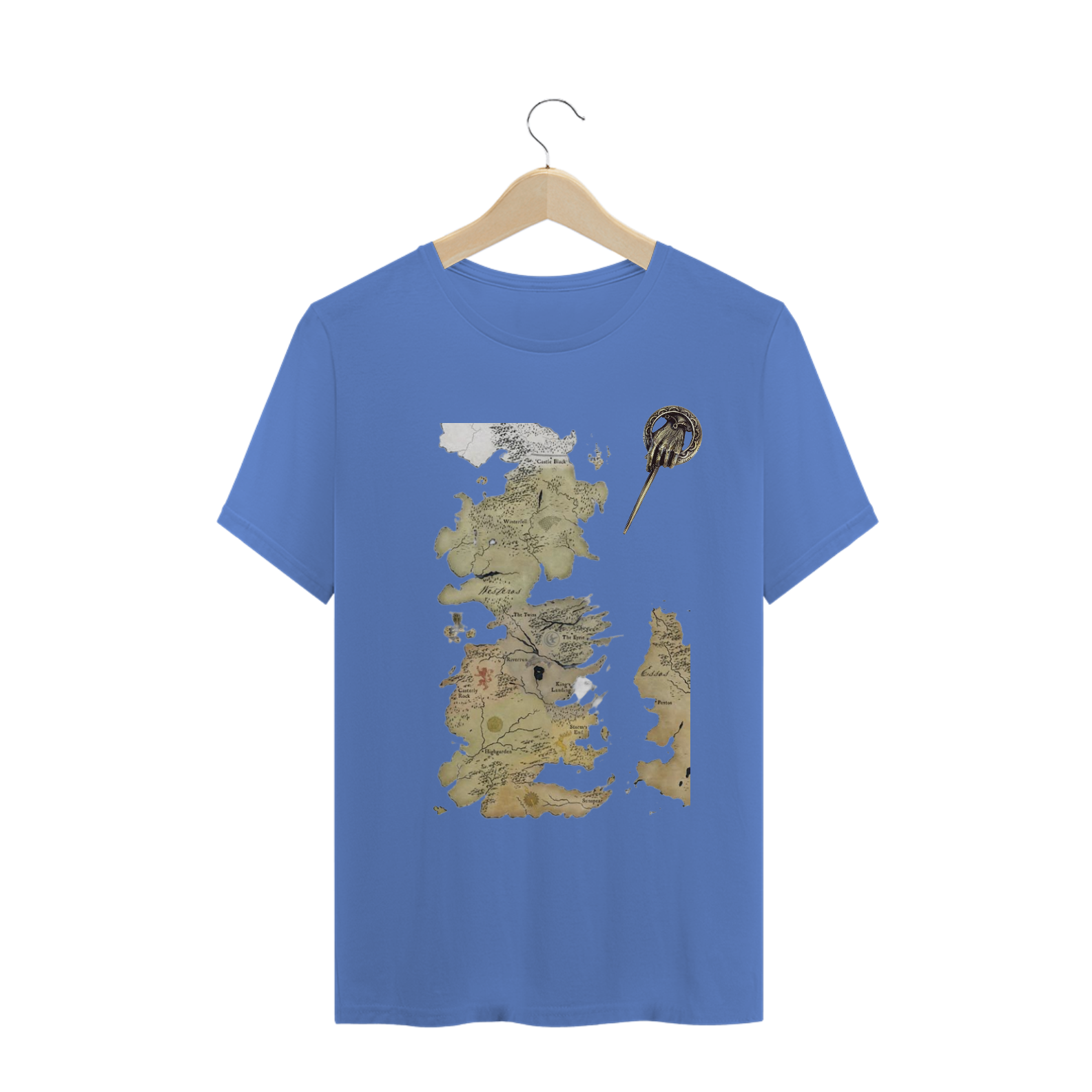 Nome do produto: Camiseta - Mapa Game of Thrones