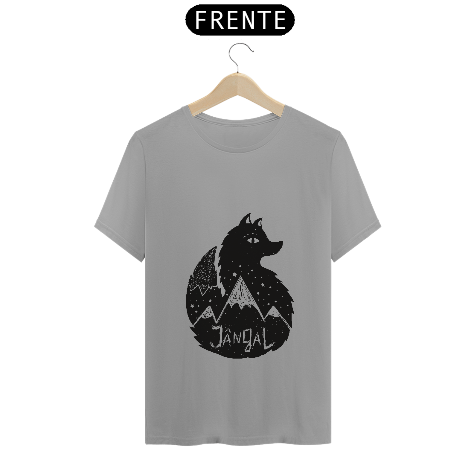 Nome do produto: T-SHIRT Raposa preta