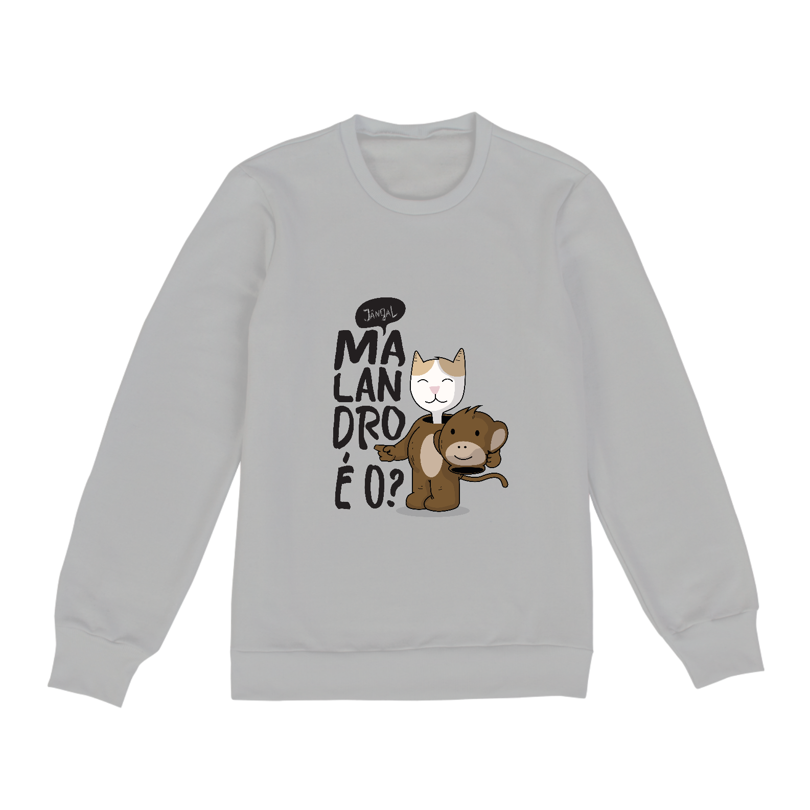 Nome do produto: Moletom Unissex - Malandro é o?