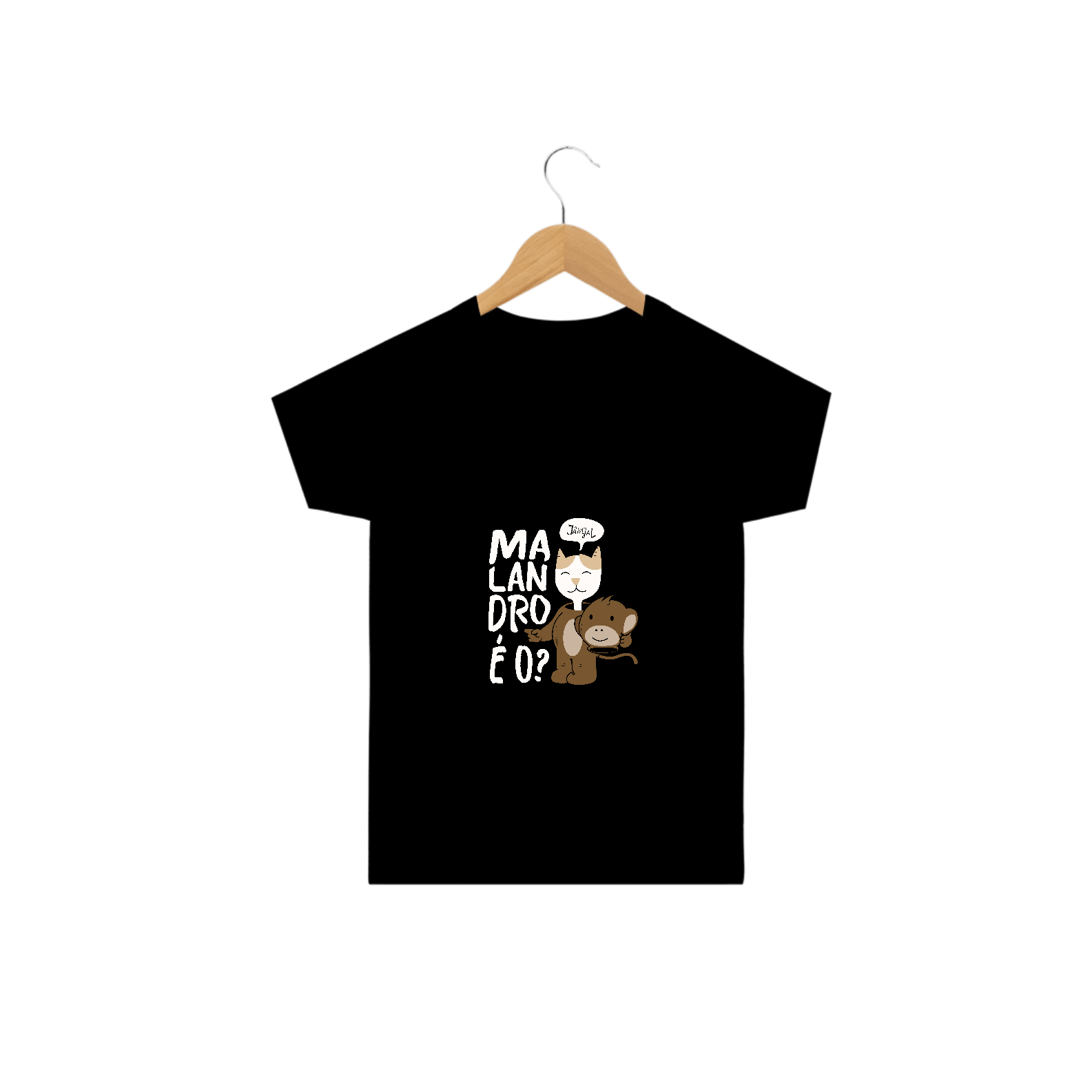 Nome do produto: Camisa infantil - malandro é o ?