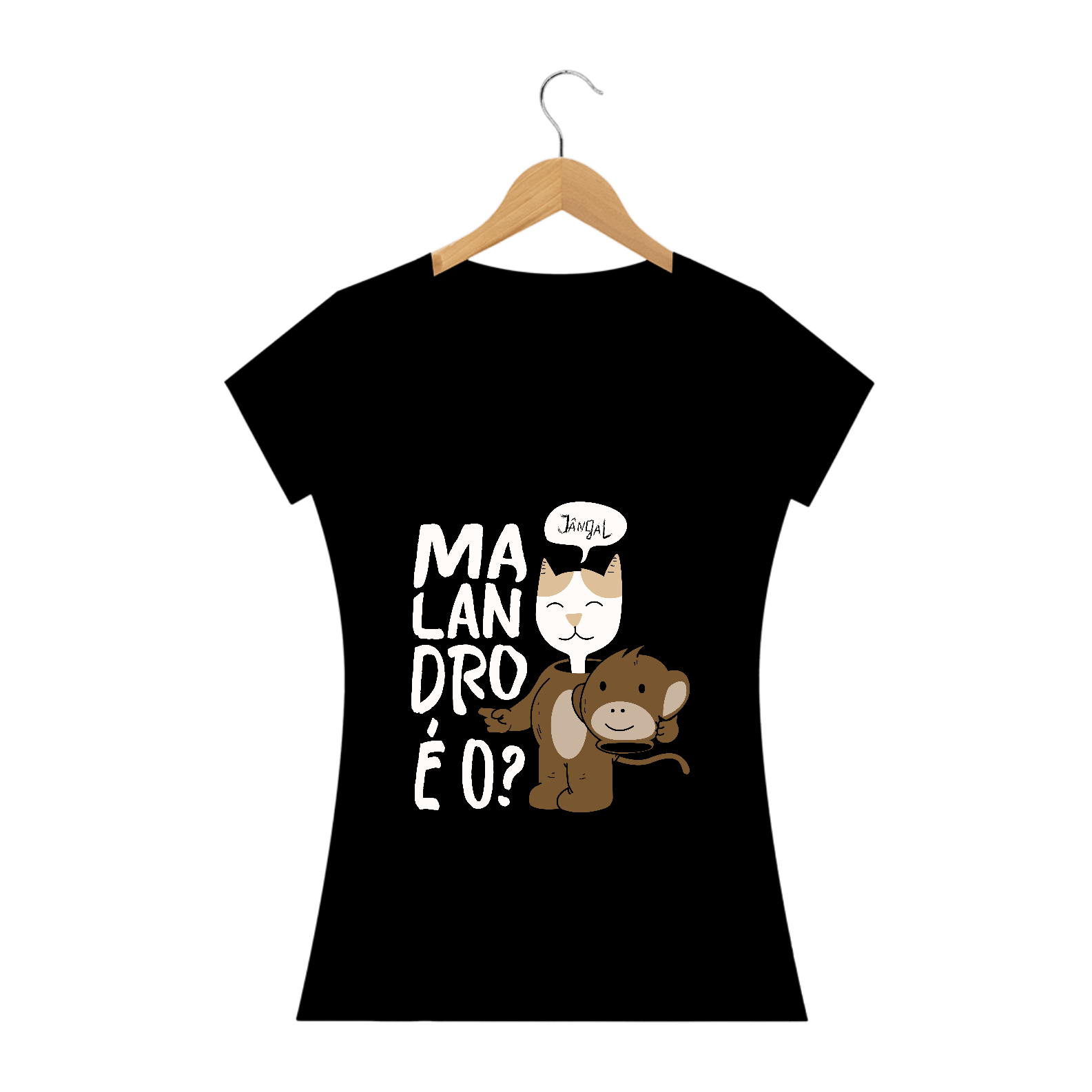 Nome do produto: Baby Long - Malandro é o? (escuras)