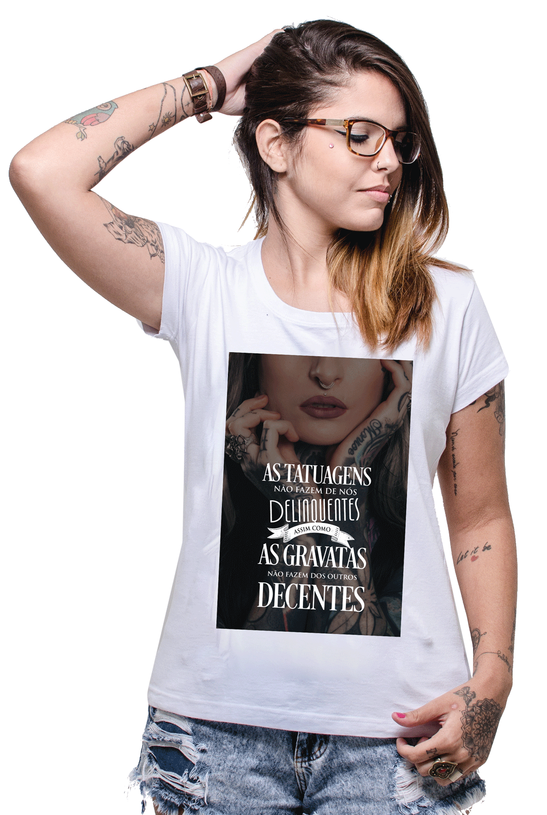 Nome do produto: Baby Long Preconceito com Tattoo