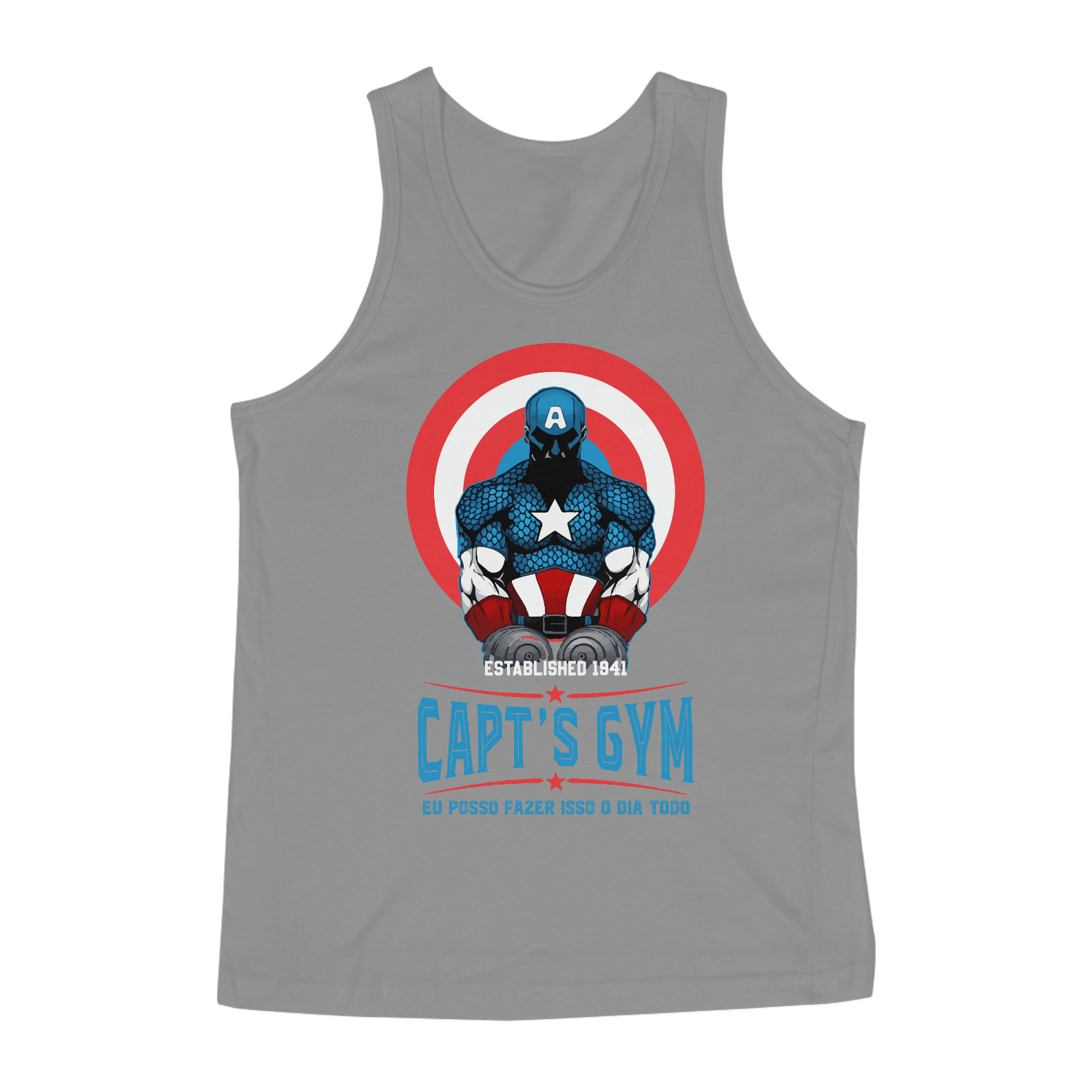 Nome do produto: CAMISETA REGATA MAROMBA CAPITÃO ROGERS