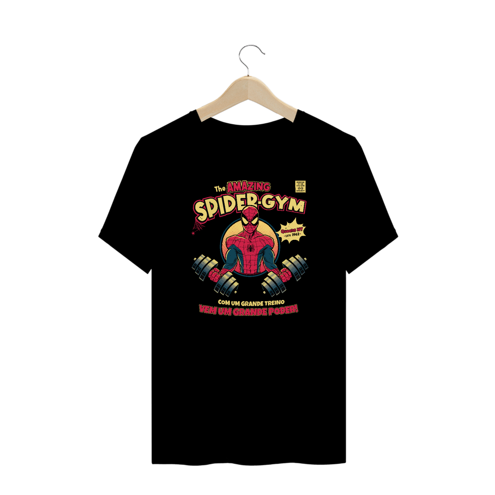Nome do produto: CAMISETA PLUS SIZE MAROMBA SPIDEY-GYM V2