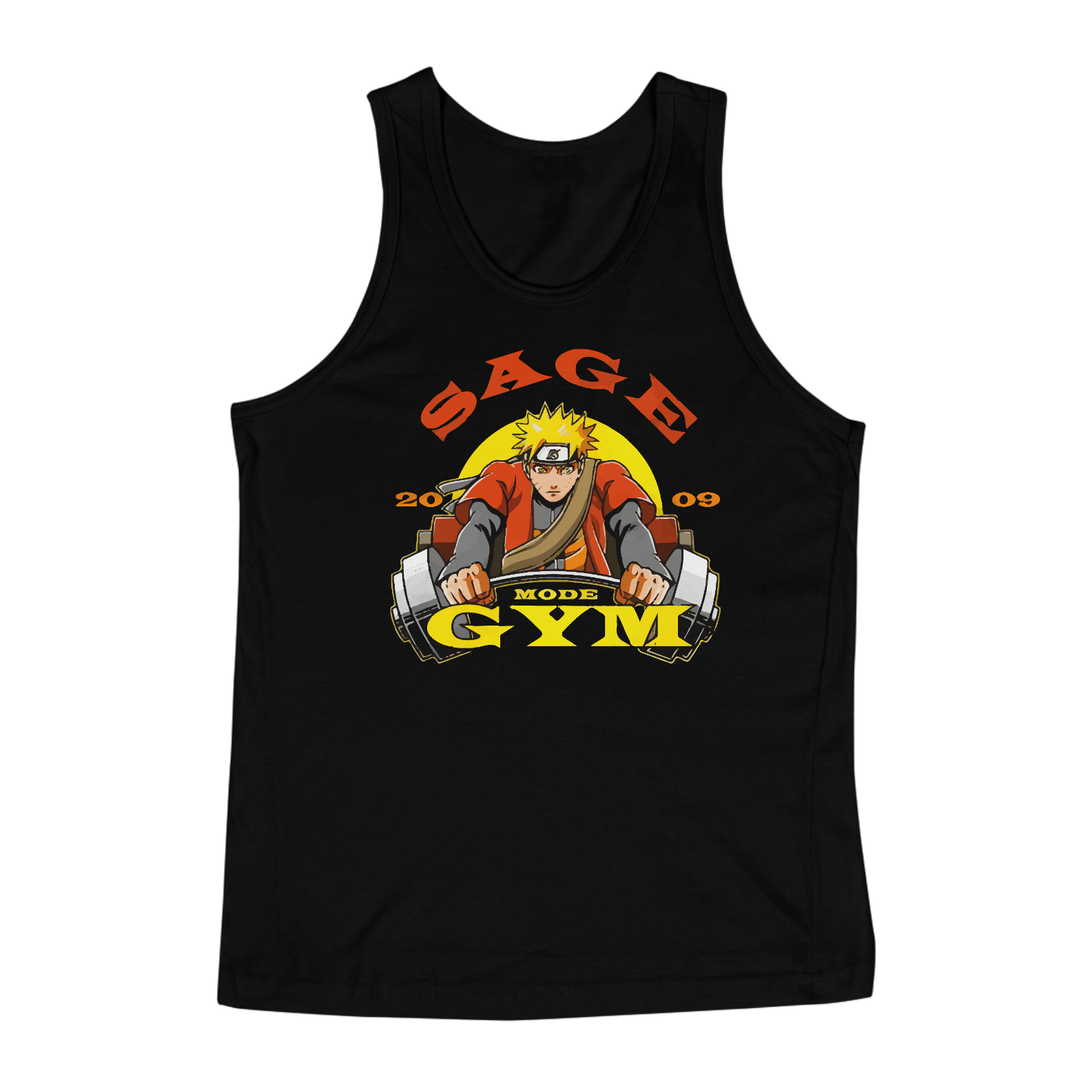 Nome do produto: CAMISETA REGATA MAROMBA NARUTO SAGE GYM